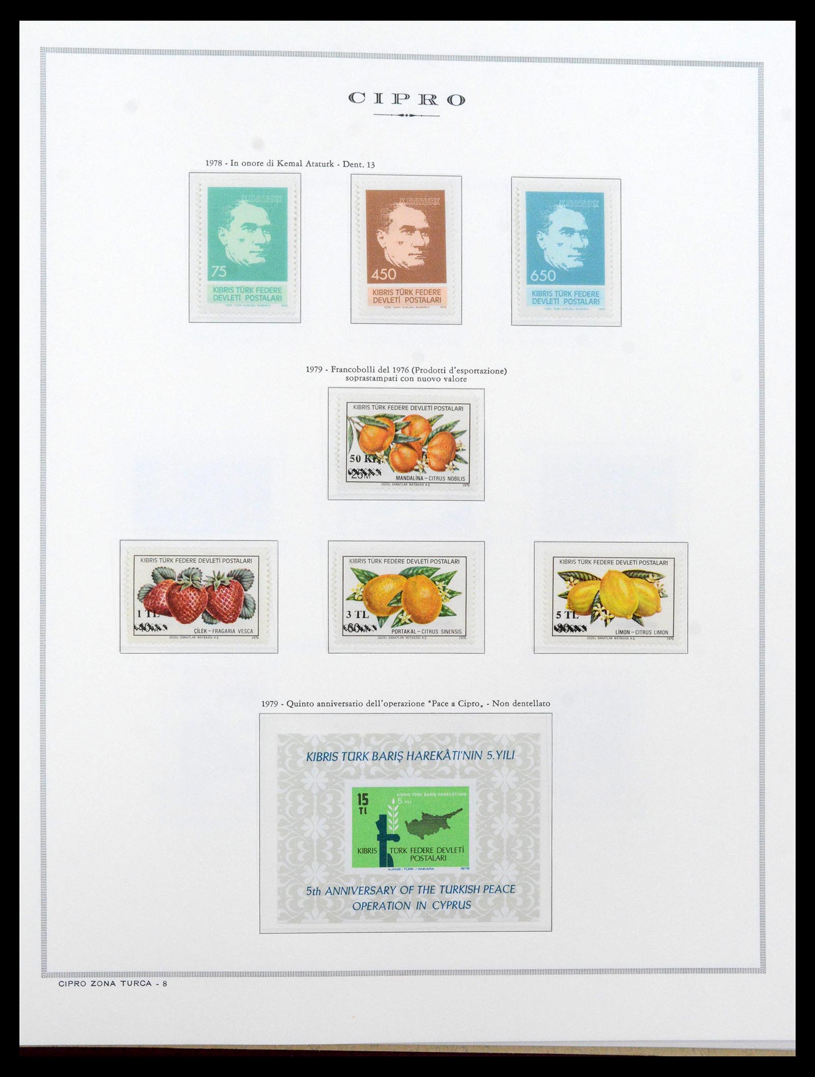 38965 0088 - Postzegelverzameling 38965 Cyprus 1894-1990.