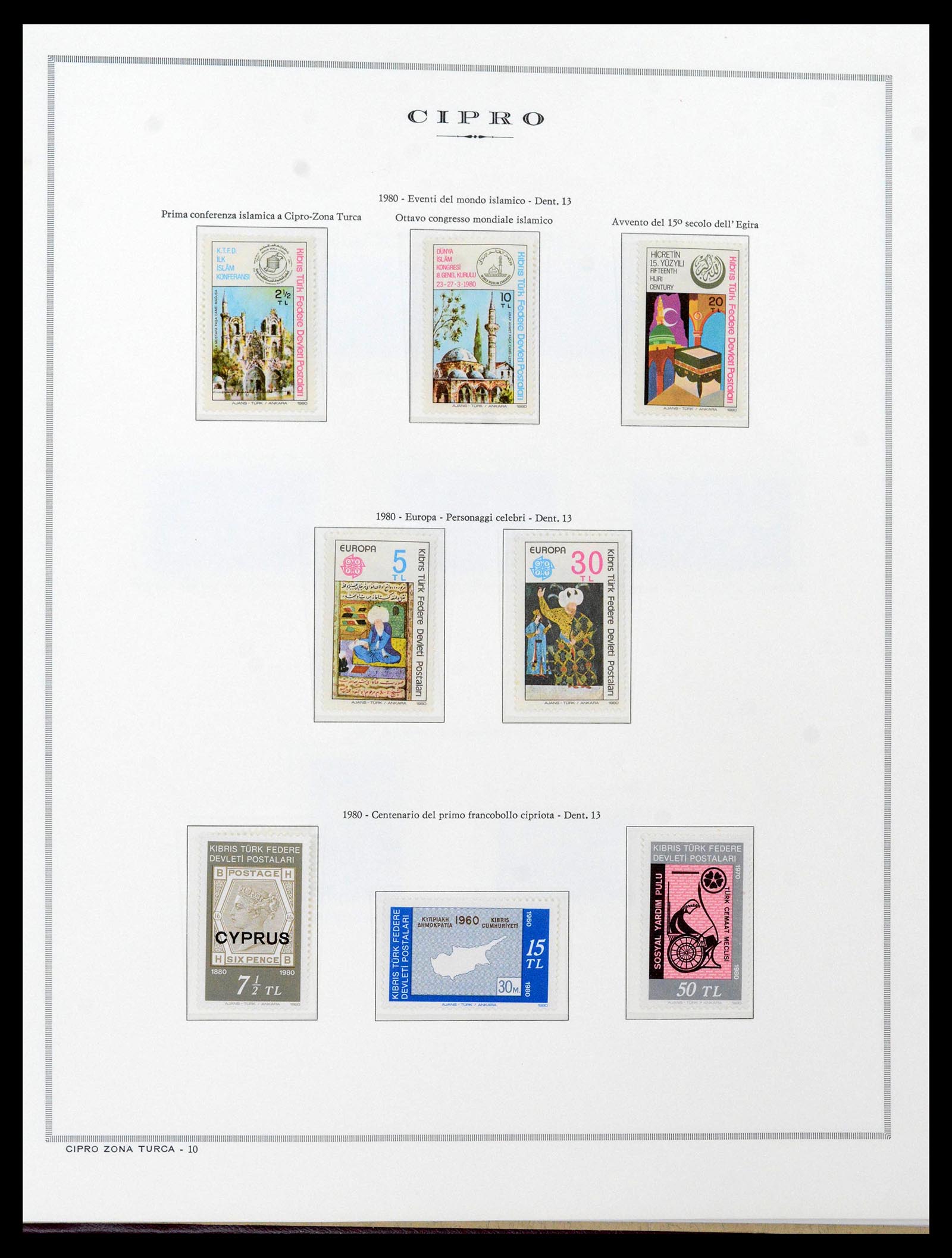 38965 0090 - Postzegelverzameling 38965 Cyprus 1894-1990.