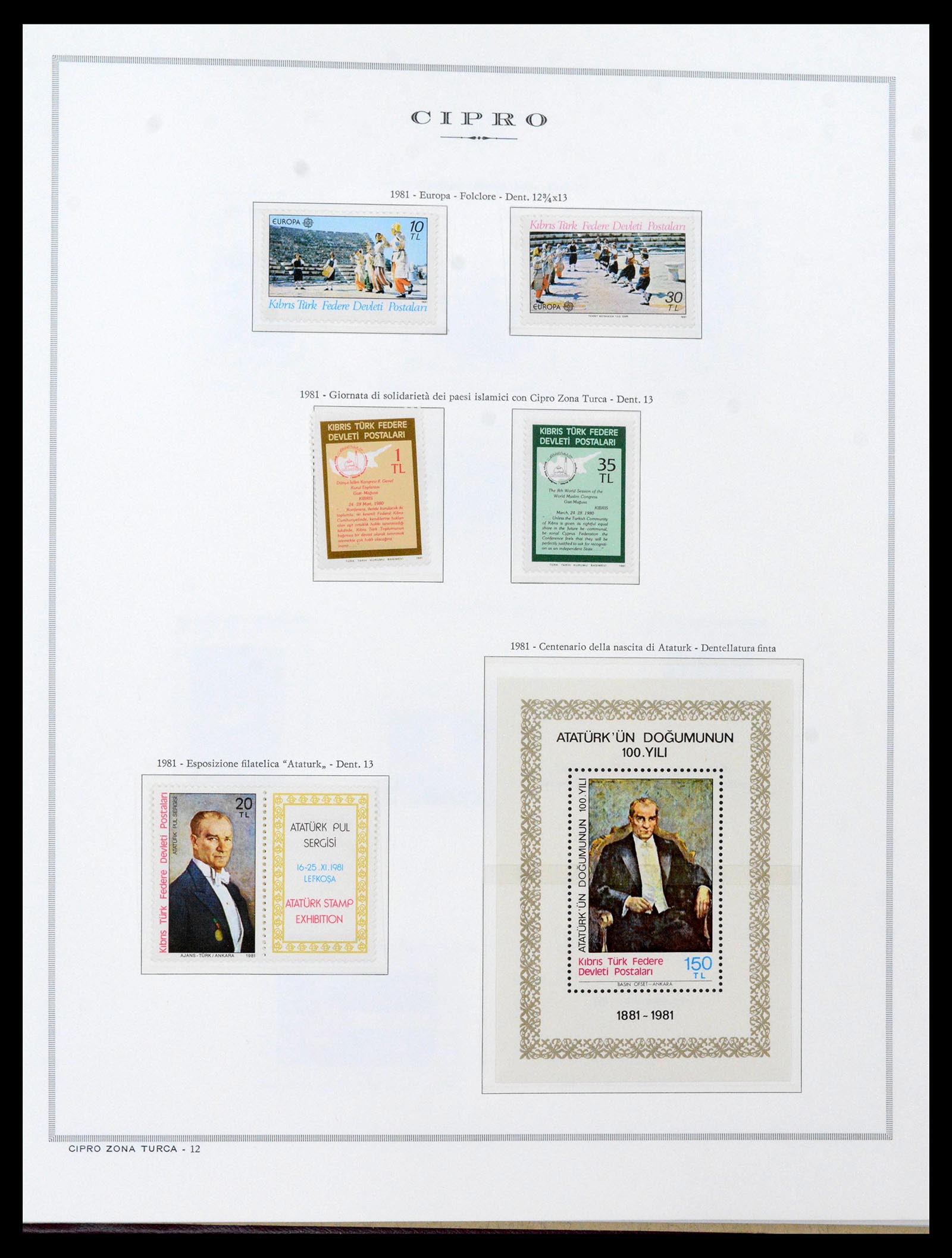 38965 0092 - Postzegelverzameling 38965 Cyprus 1894-1990.