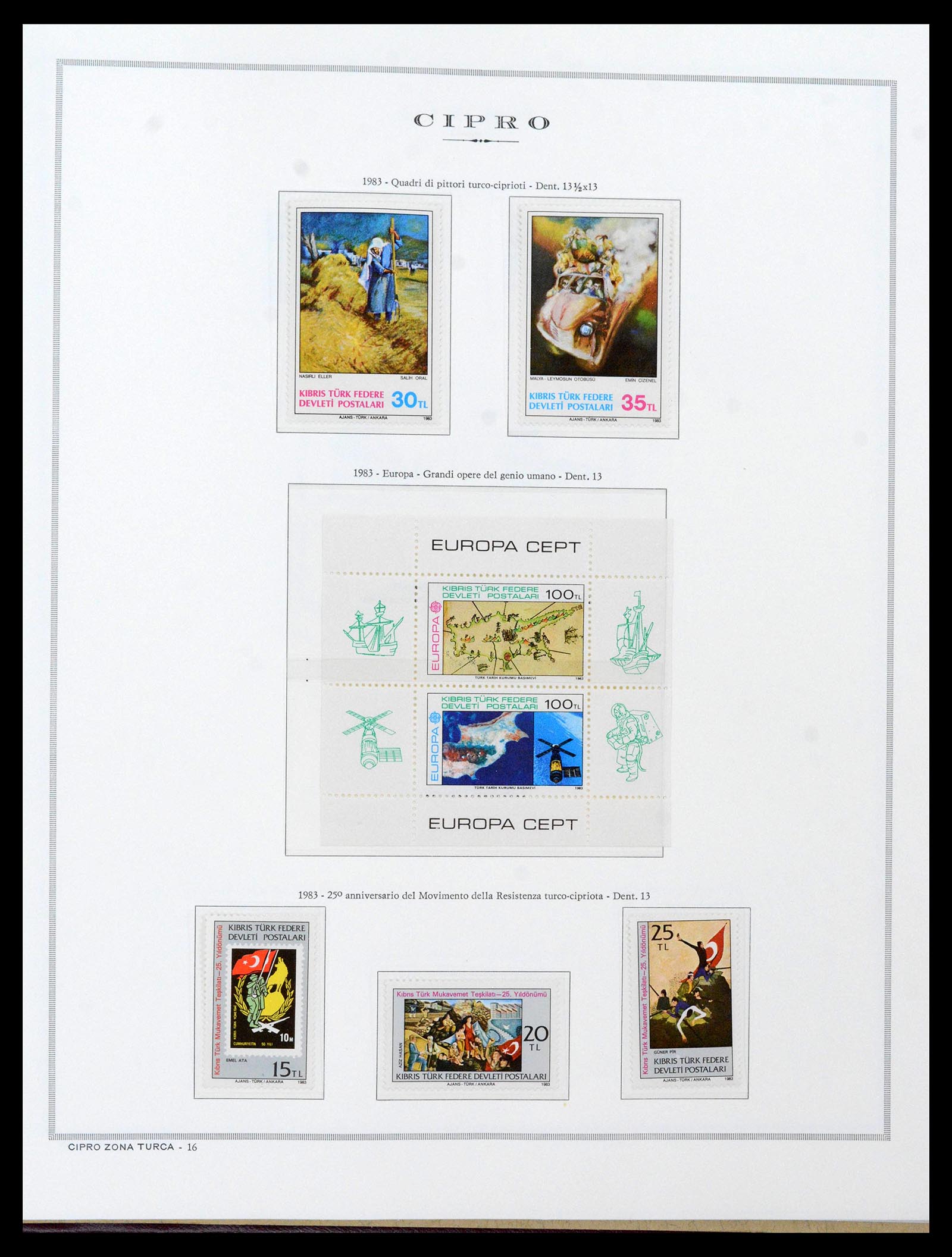 38965 0097 - Postzegelverzameling 38965 Cyprus 1894-1990.