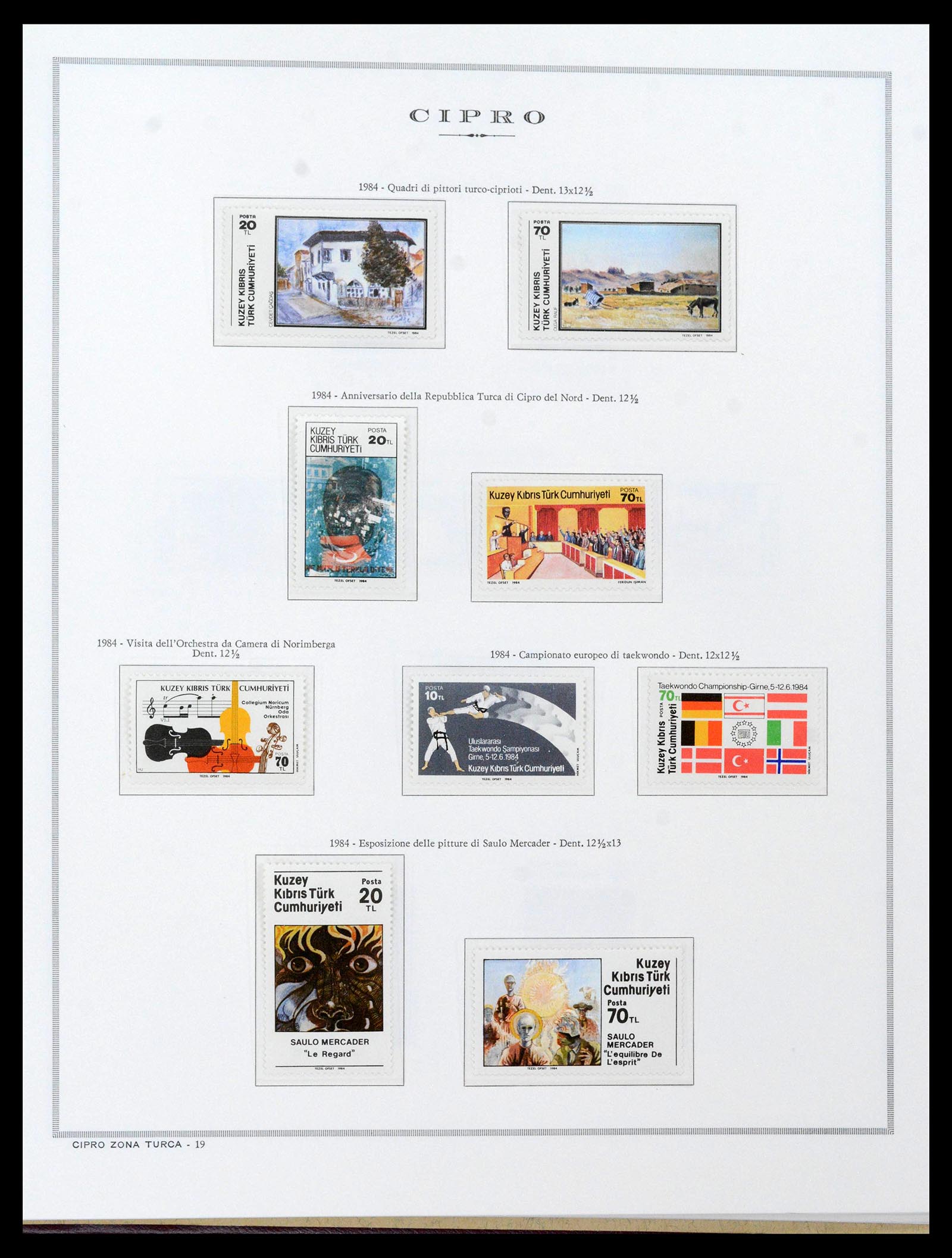 38965 0100 - Postzegelverzameling 38965 Cyprus 1894-1990.