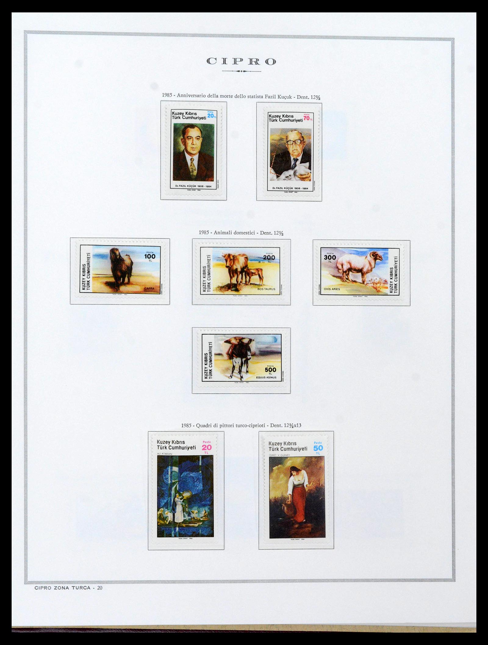 38965 0101 - Postzegelverzameling 38965 Cyprus 1894-1990.