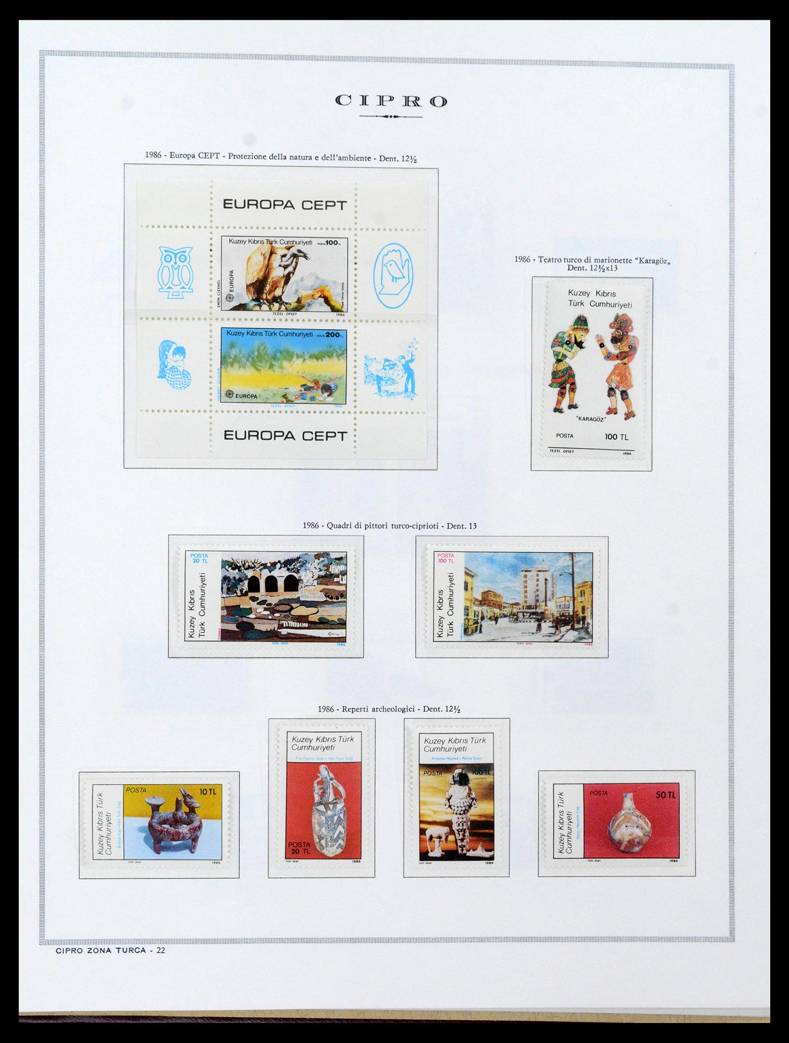 38965 0103 - Postzegelverzameling 38965 Cyprus 1894-1990.