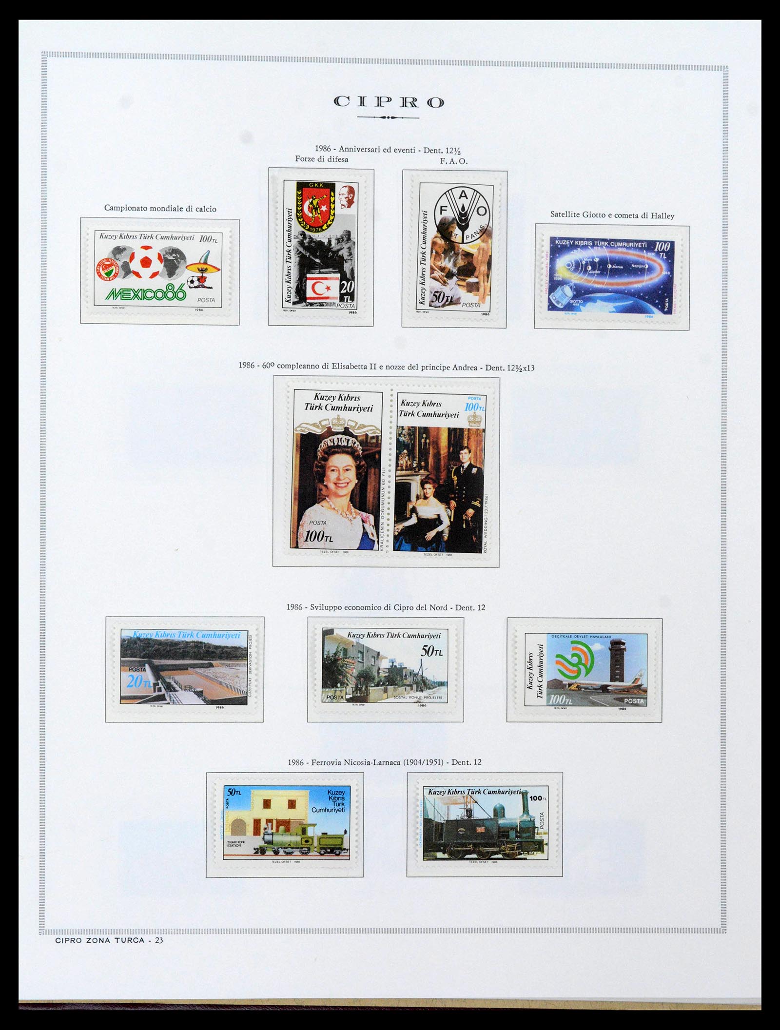 38965 0104 - Postzegelverzameling 38965 Cyprus 1894-1990.