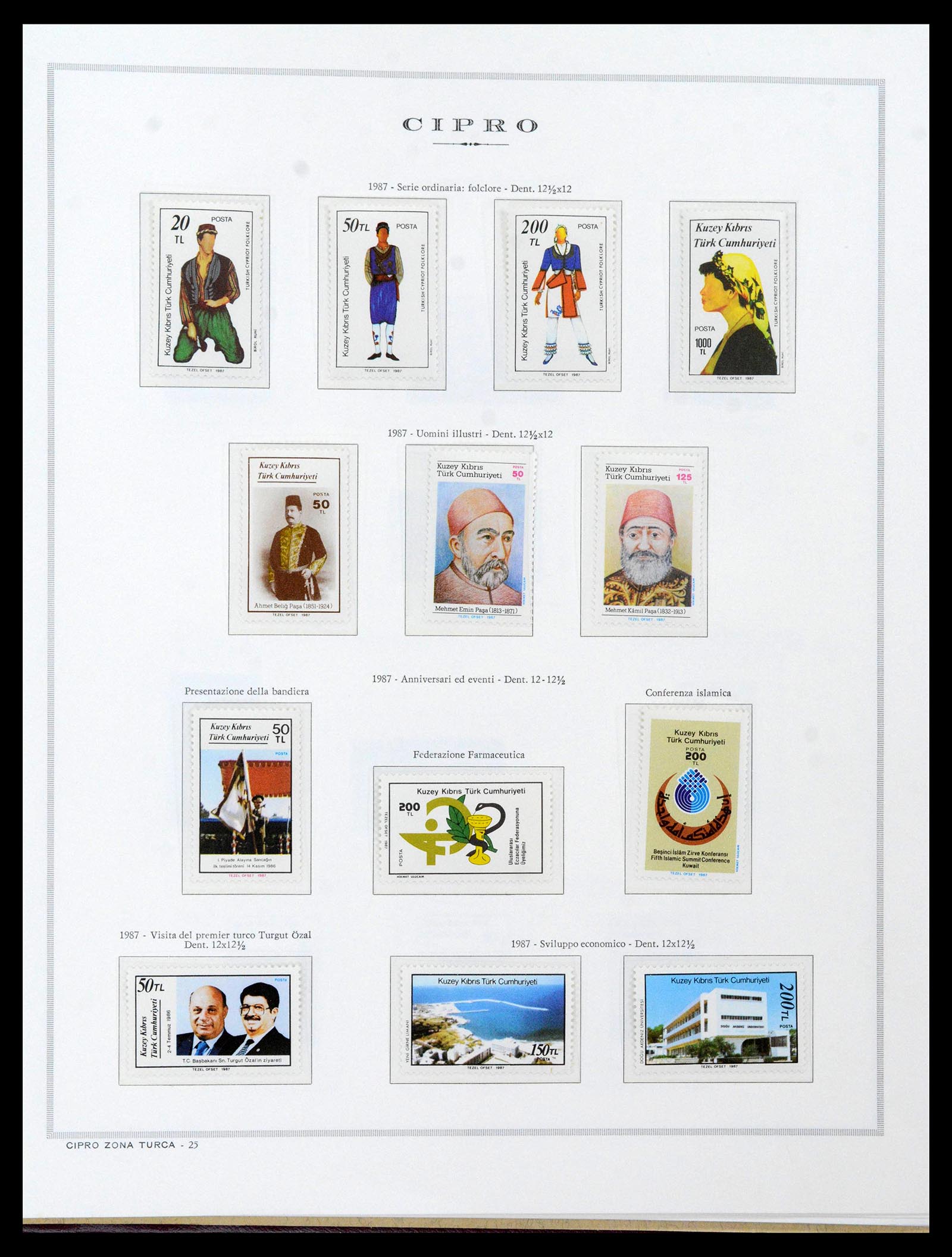 38965 0106 - Postzegelverzameling 38965 Cyprus 1894-1990.