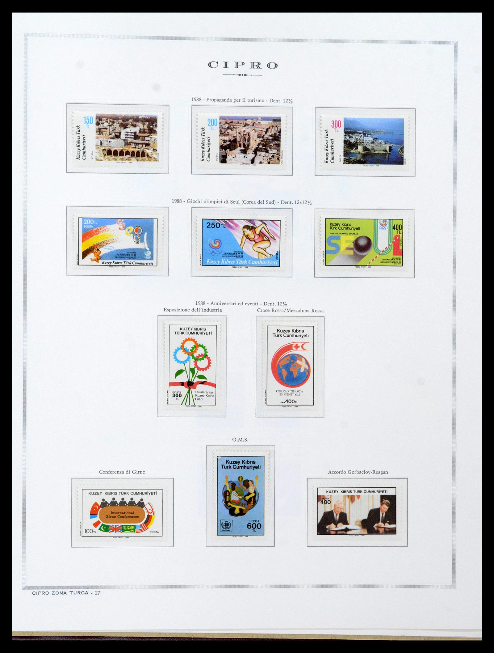 38965 0108 - Postzegelverzameling 38965 Cyprus 1894-1990.