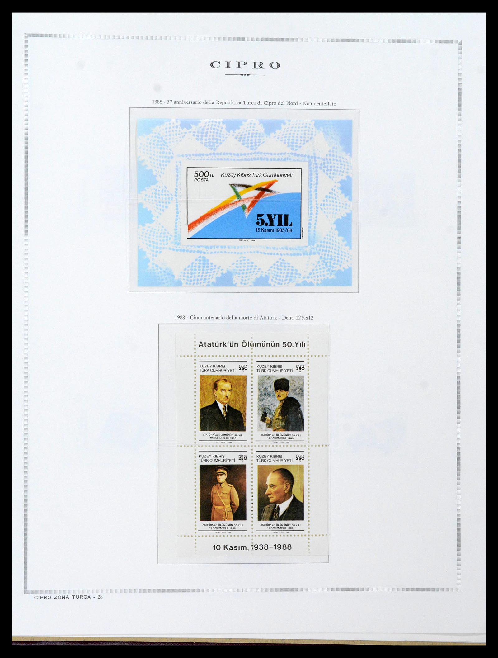 38965 0109 - Postzegelverzameling 38965 Cyprus 1894-1990.
