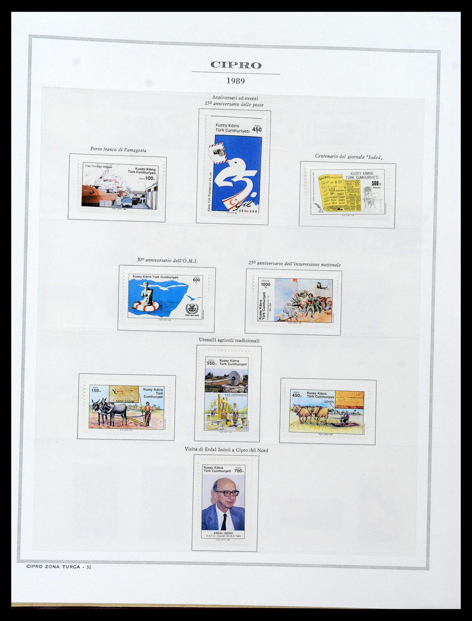 38965 0112 - Postzegelverzameling 38965 Cyprus 1894-1990.