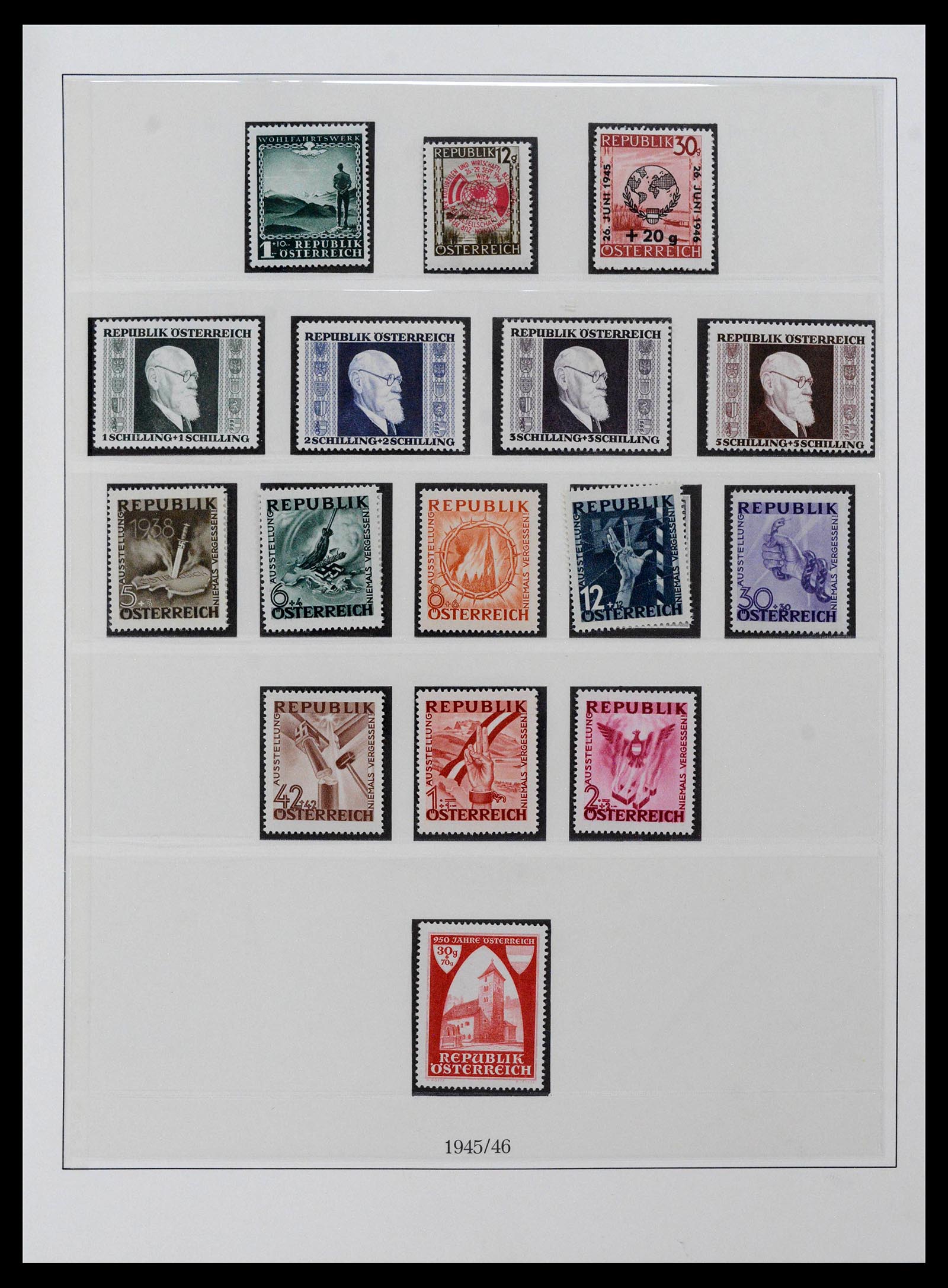 38966 0033 - Stamp collection 38966 Austria 1850-1995.
