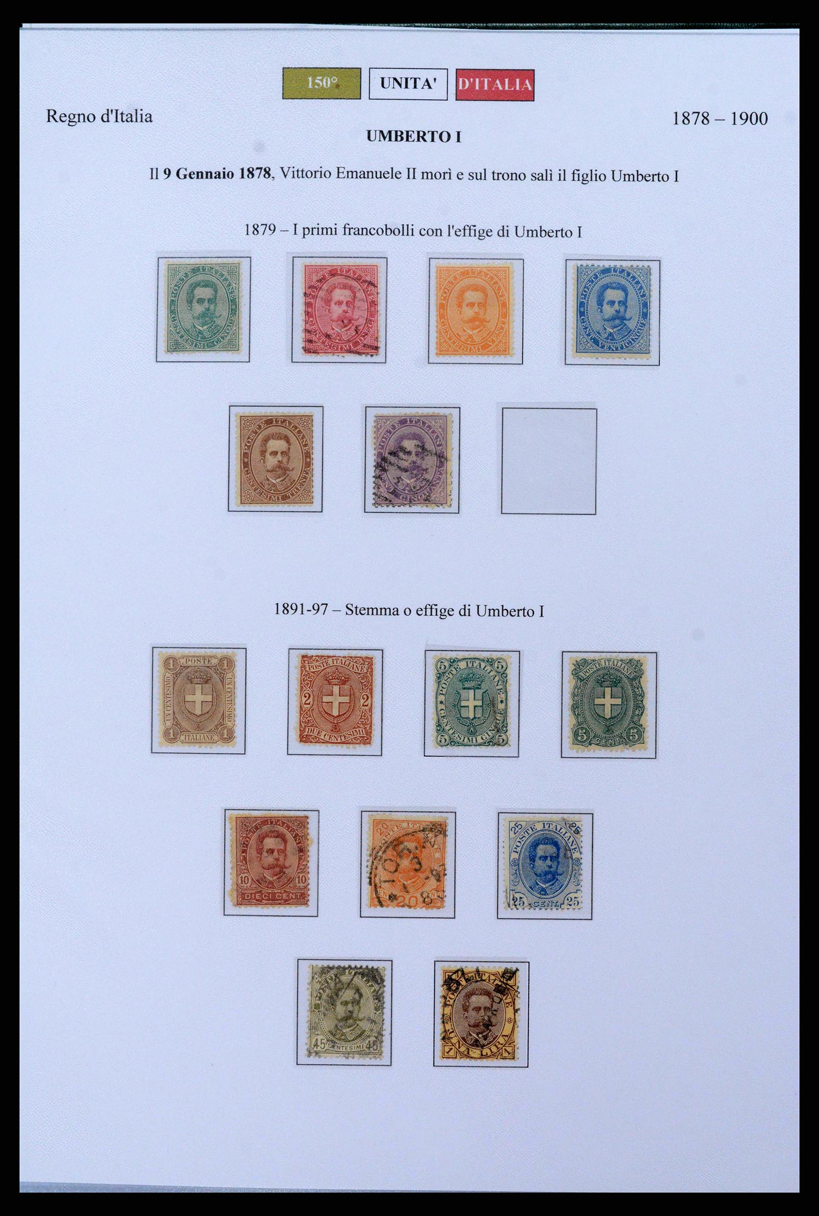 38967 0002 - Postzegelverzameling 38967 Italië/gebieden/koloniën 1861-2011.