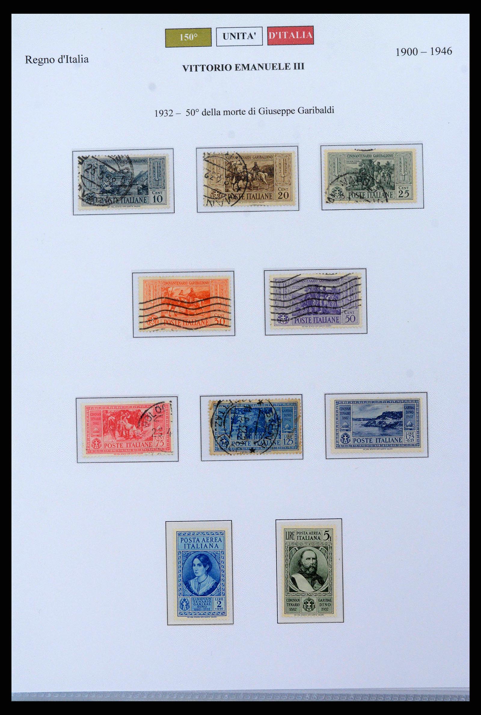 38967 0013 - Postzegelverzameling 38967 Italië/gebieden/koloniën 1861-2011.