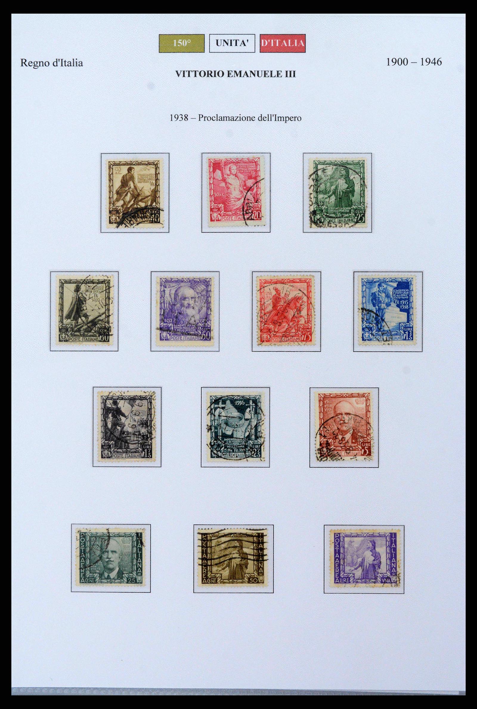 38967 0018 - Postzegelverzameling 38967 Italië/gebieden/koloniën 1861-2011.