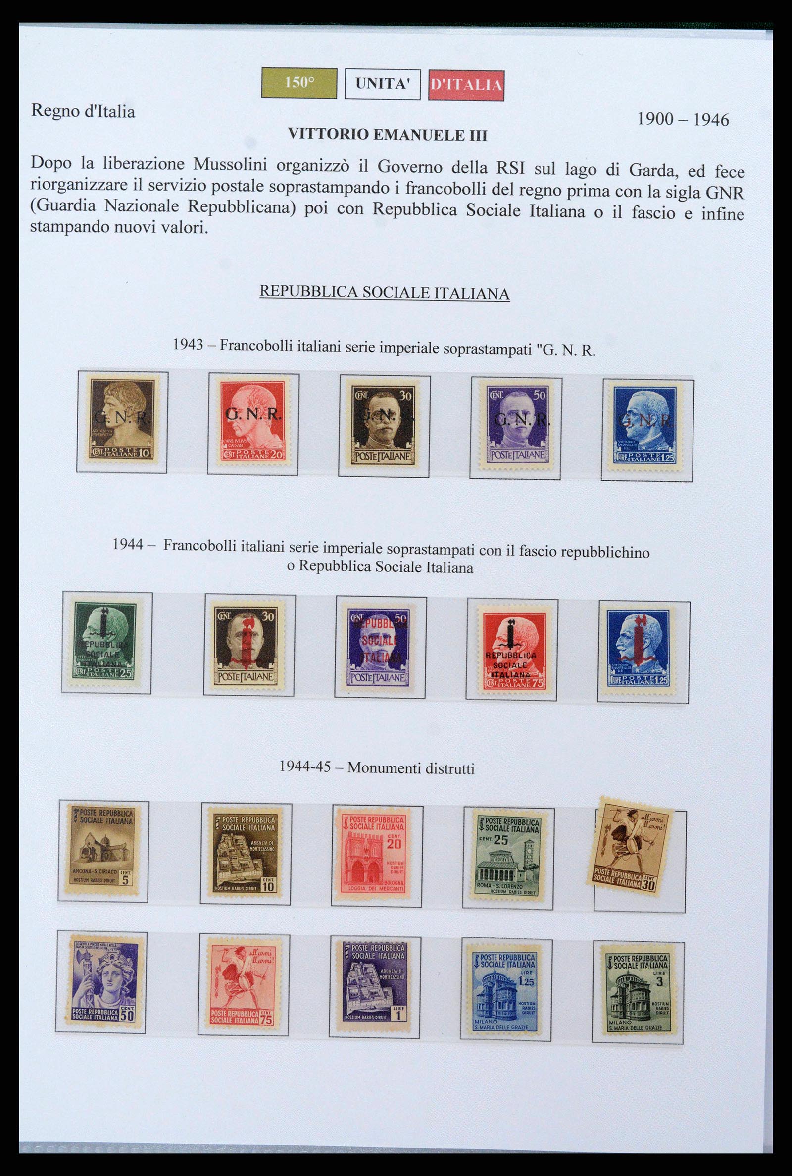 38967 0023 - Postzegelverzameling 38967 Italië/gebieden/koloniën 1861-2011.
