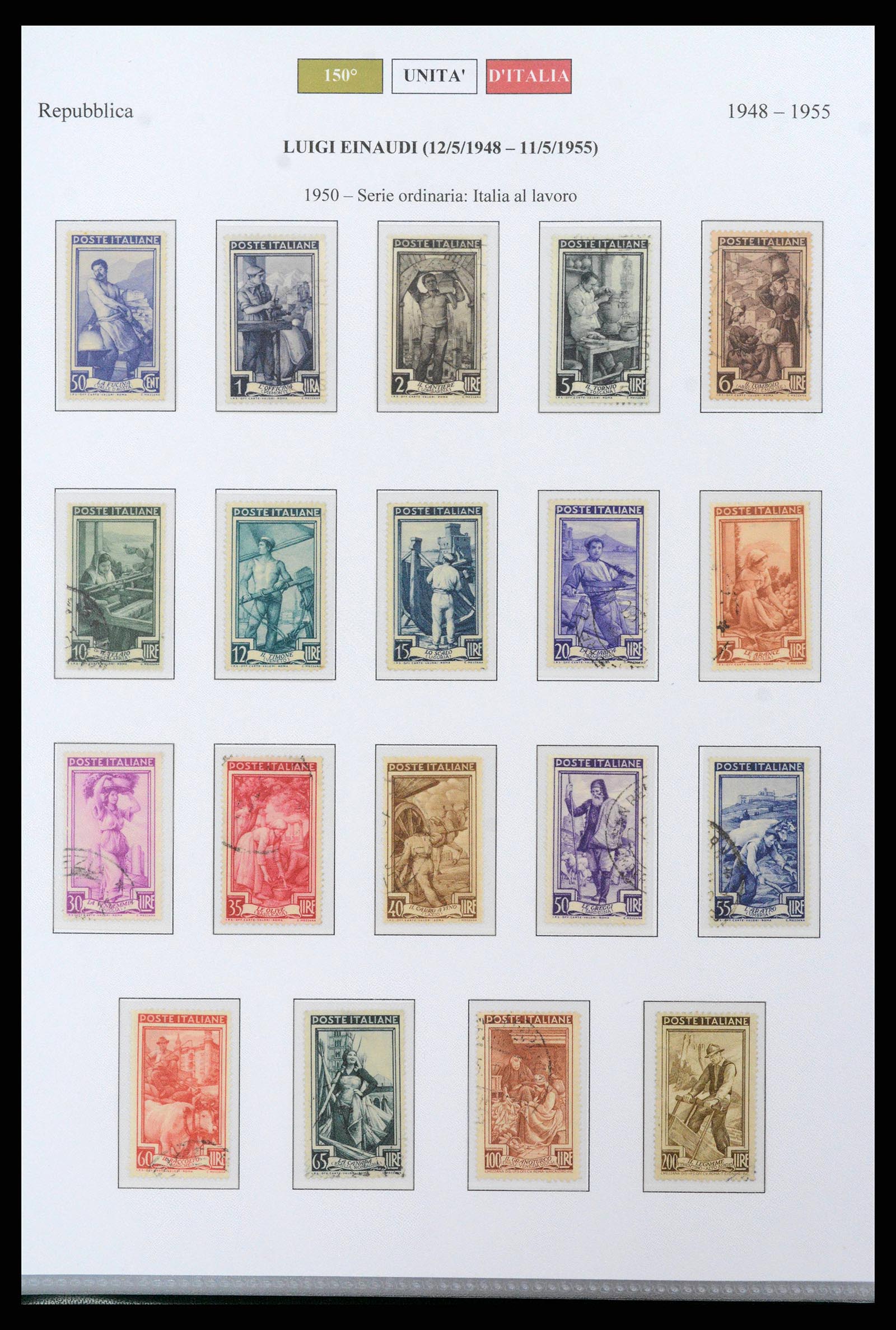 38967 0029 - Postzegelverzameling 38967 Italië/gebieden/koloniën 1861-2011.