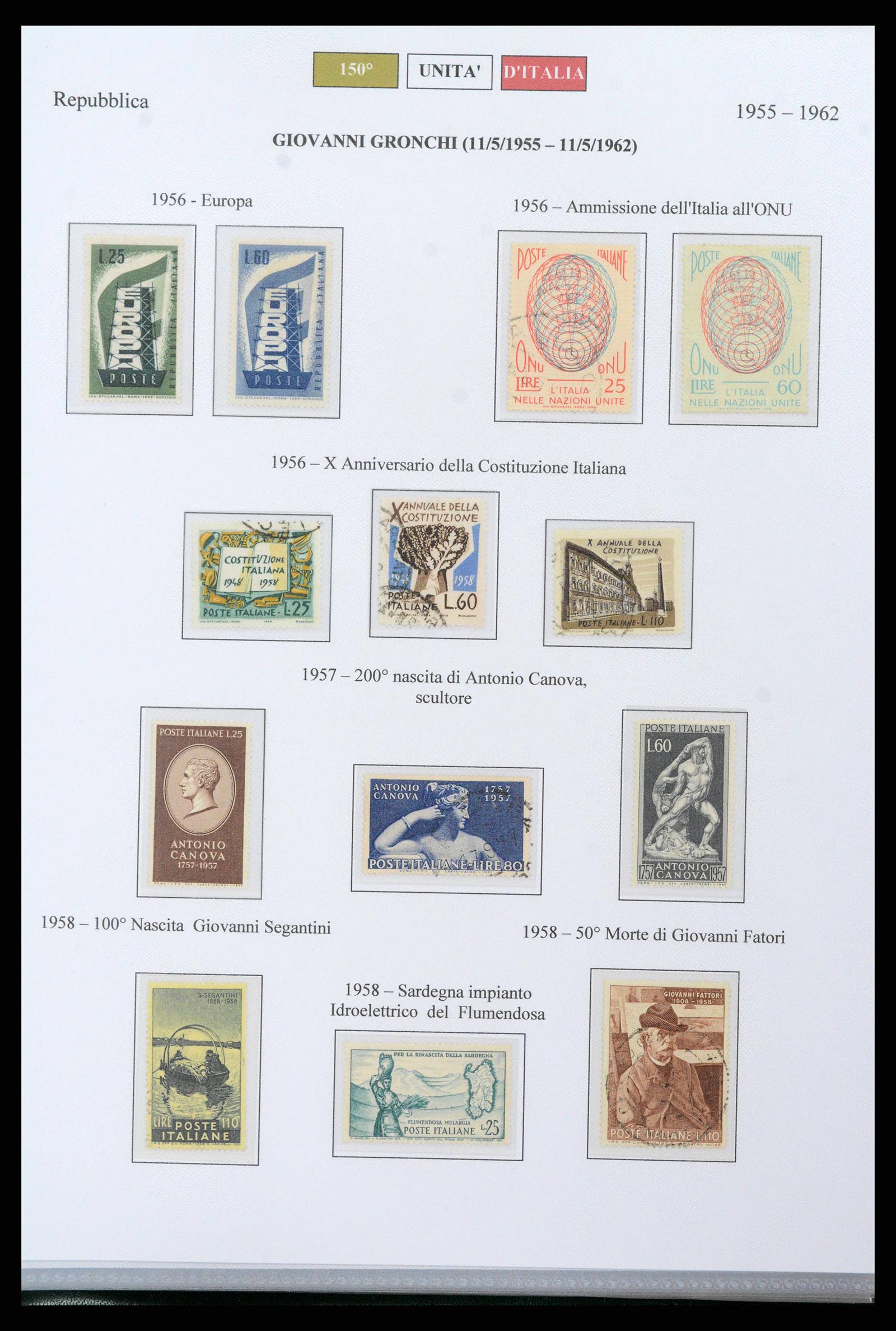 38967 0033 - Postzegelverzameling 38967 Italië/gebieden/koloniën 1861-2011.