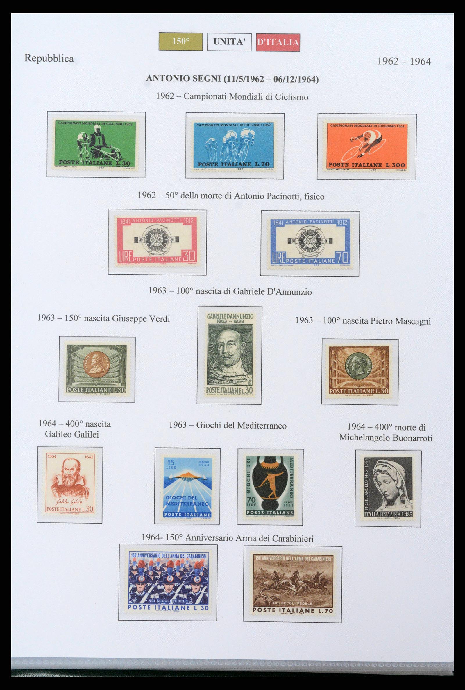 38967 0036 - Postzegelverzameling 38967 Italië/gebieden/koloniën 1861-2011.