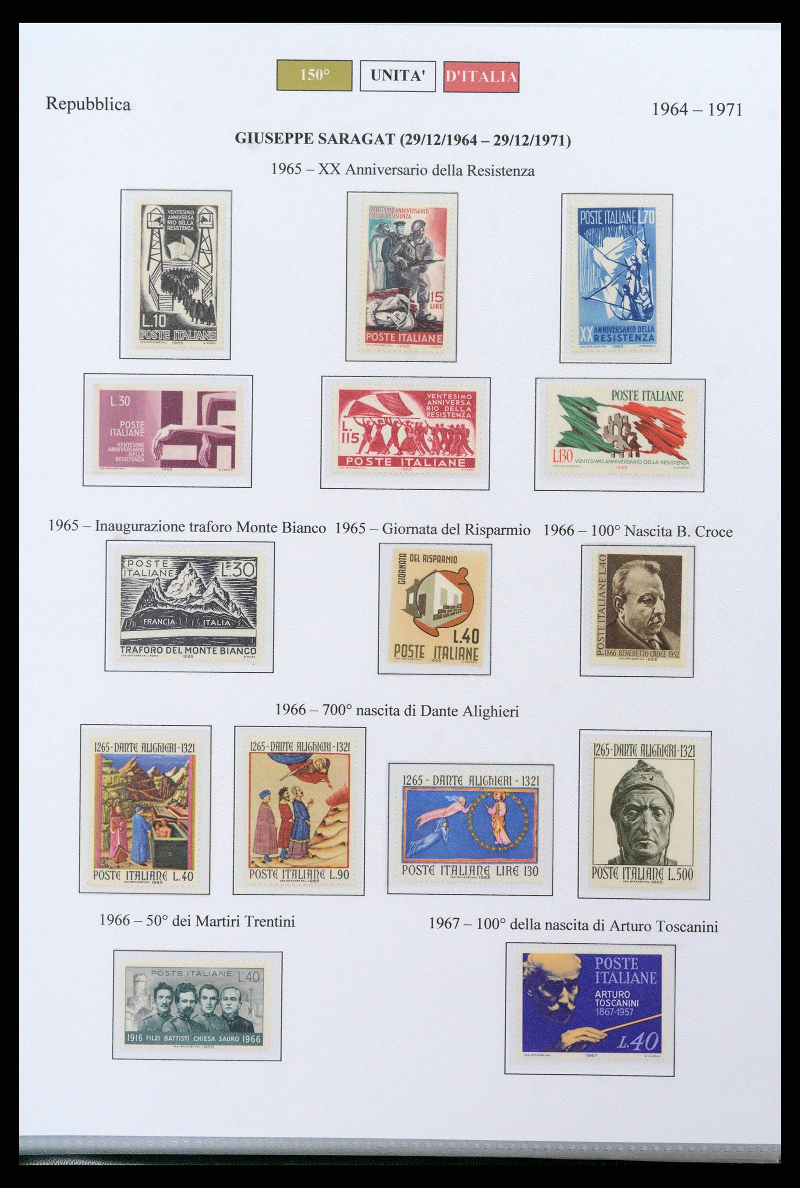 38967 0037 - Postzegelverzameling 38967 Italië/gebieden/koloniën 1861-2011.