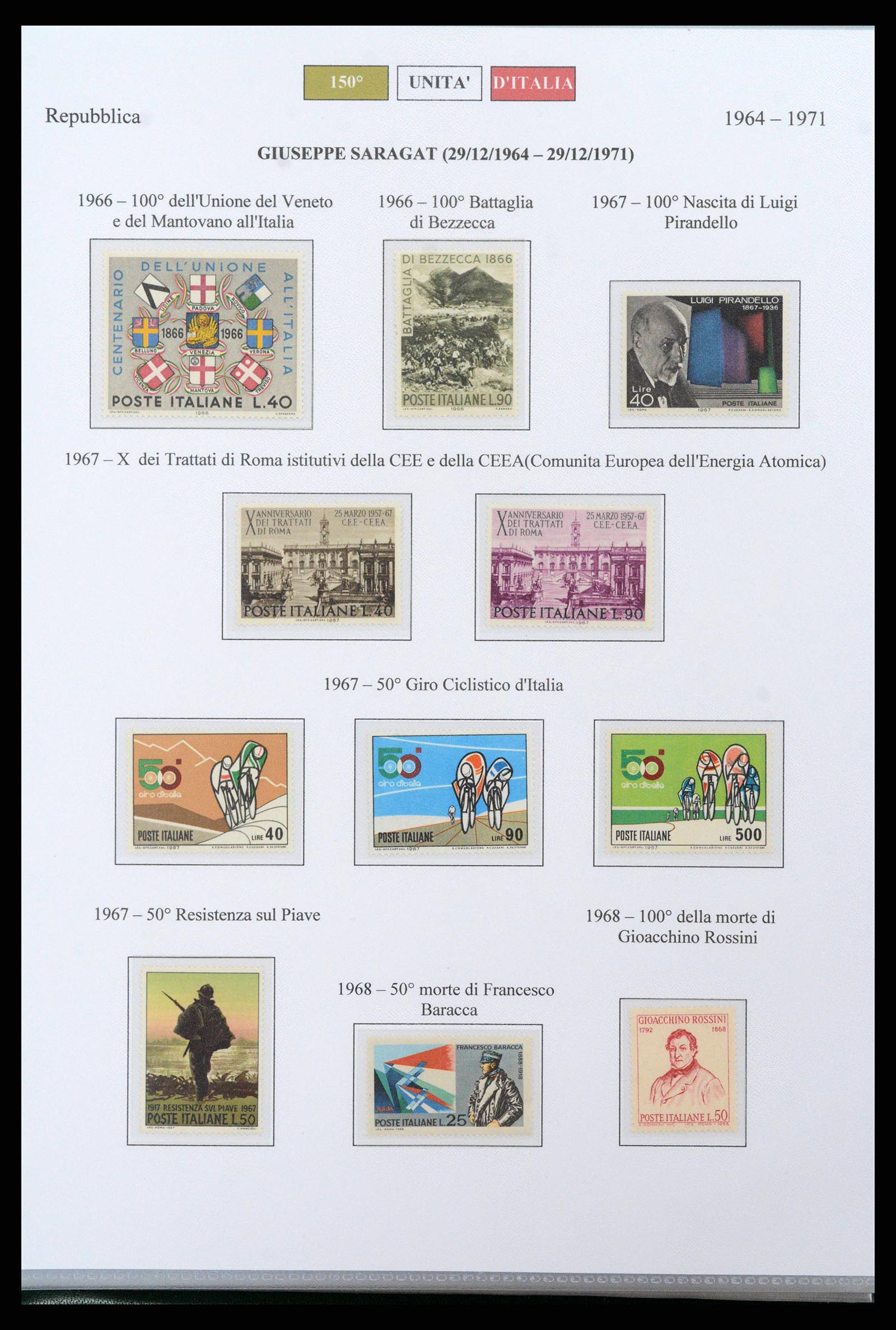 38967 0038 - Postzegelverzameling 38967 Italië/gebieden/koloniën 1861-2011.