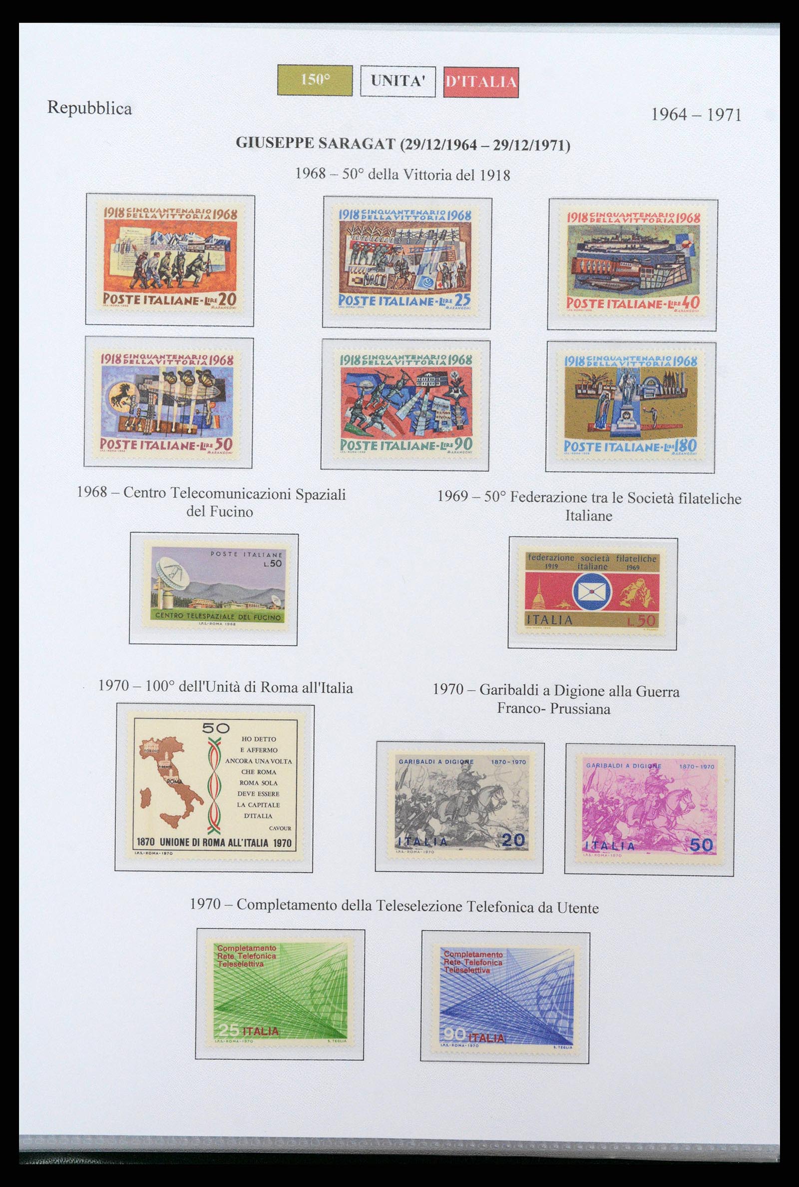 38967 0039 - Postzegelverzameling 38967 Italië/gebieden/koloniën 1861-2011.