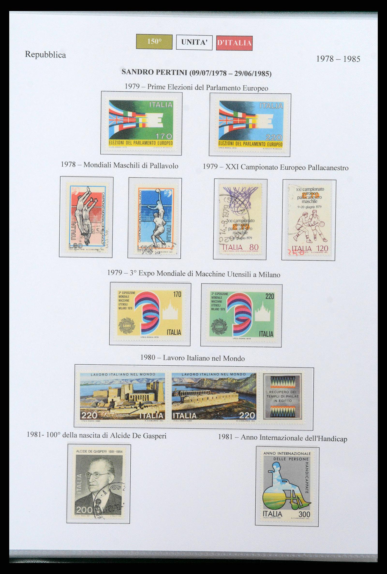 38967 0043 - Postzegelverzameling 38967 Italië/gebieden/koloniën 1861-2011.