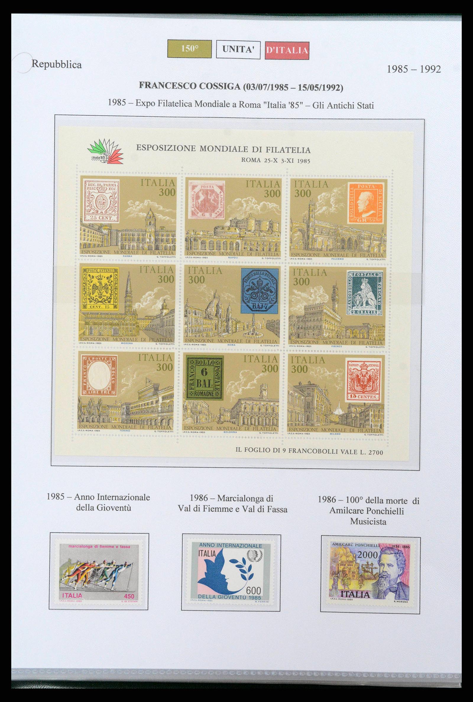 38967 0046 - Postzegelverzameling 38967 Italië/gebieden/koloniën 1861-2011.