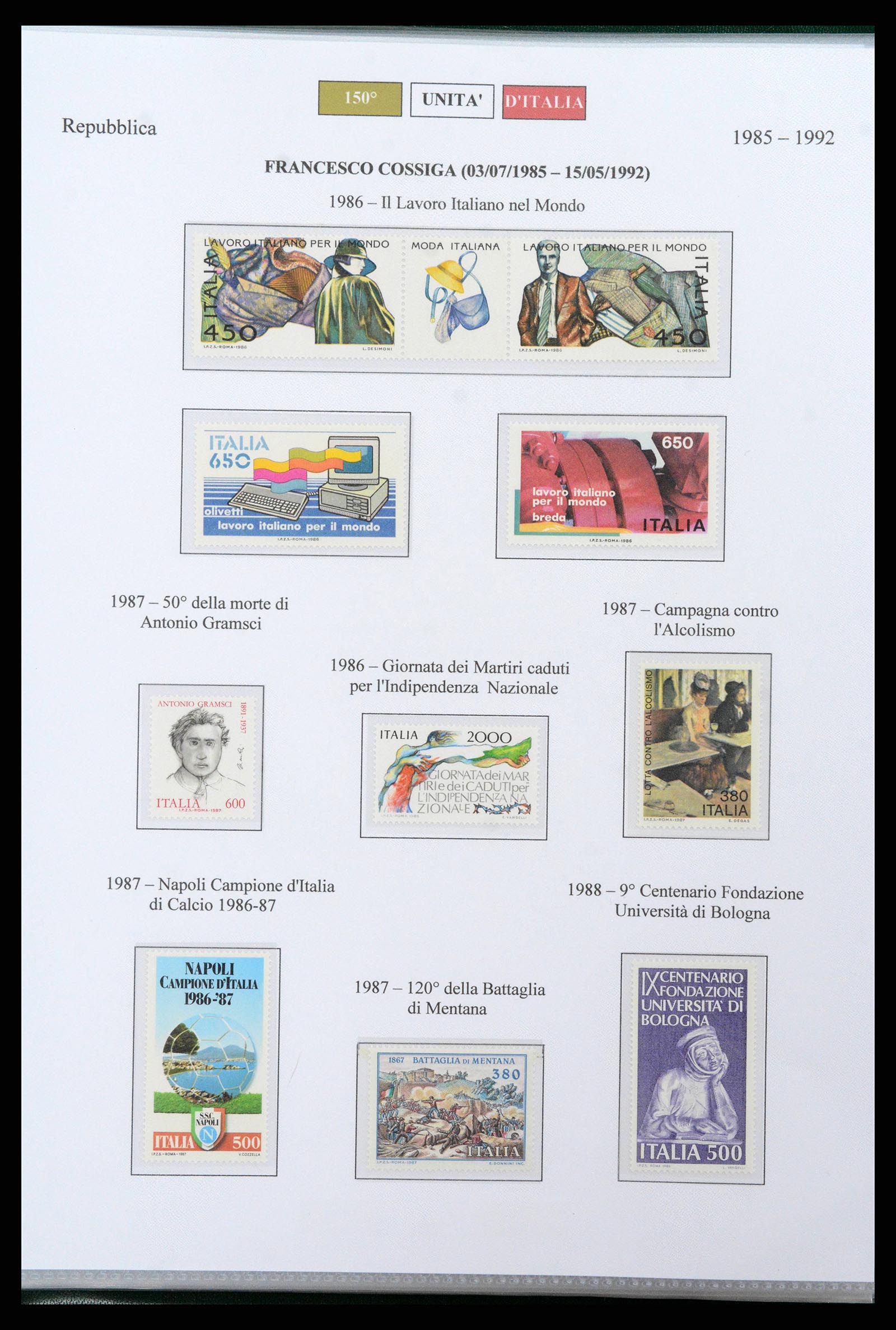 38967 0047 - Postzegelverzameling 38967 Italië/gebieden/koloniën 1861-2011.
