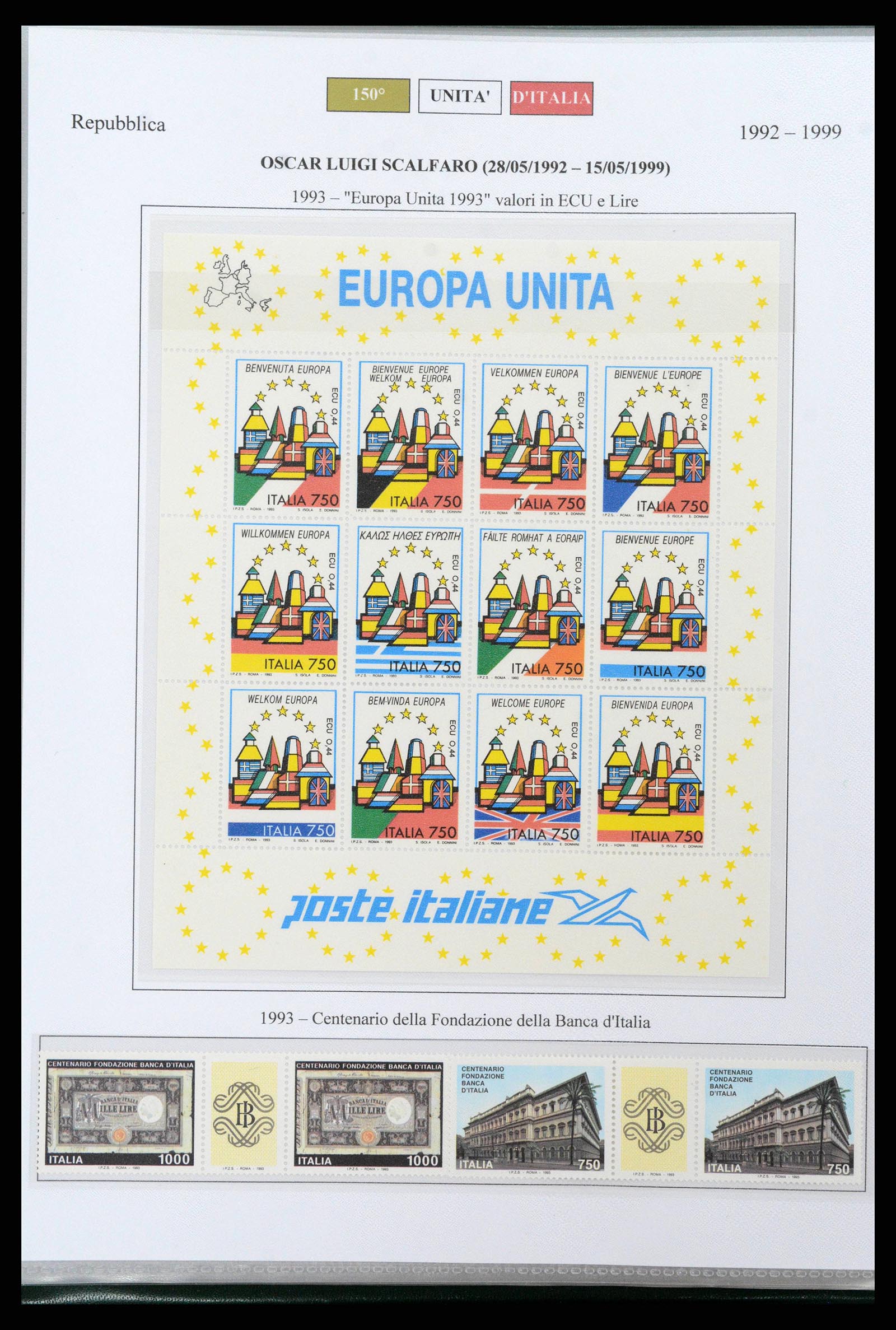 38967 0050 - Postzegelverzameling 38967 Italië/gebieden/koloniën 1861-2011.
