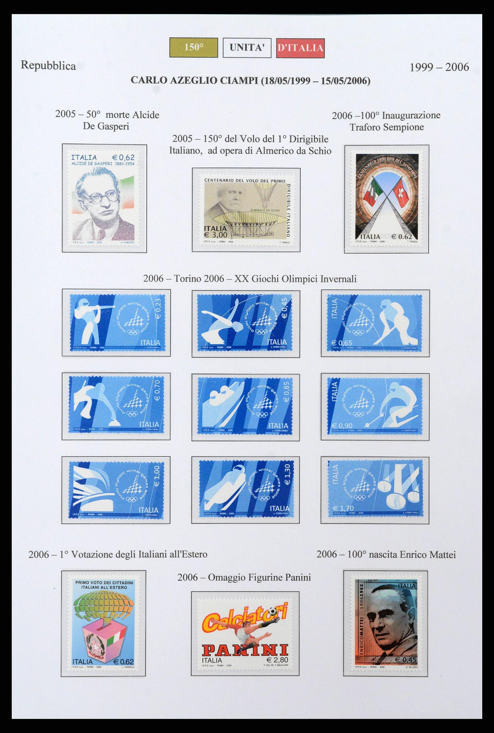 38967 0055 - Postzegelverzameling 38967 Italië/gebieden/koloniën 1861-2011.