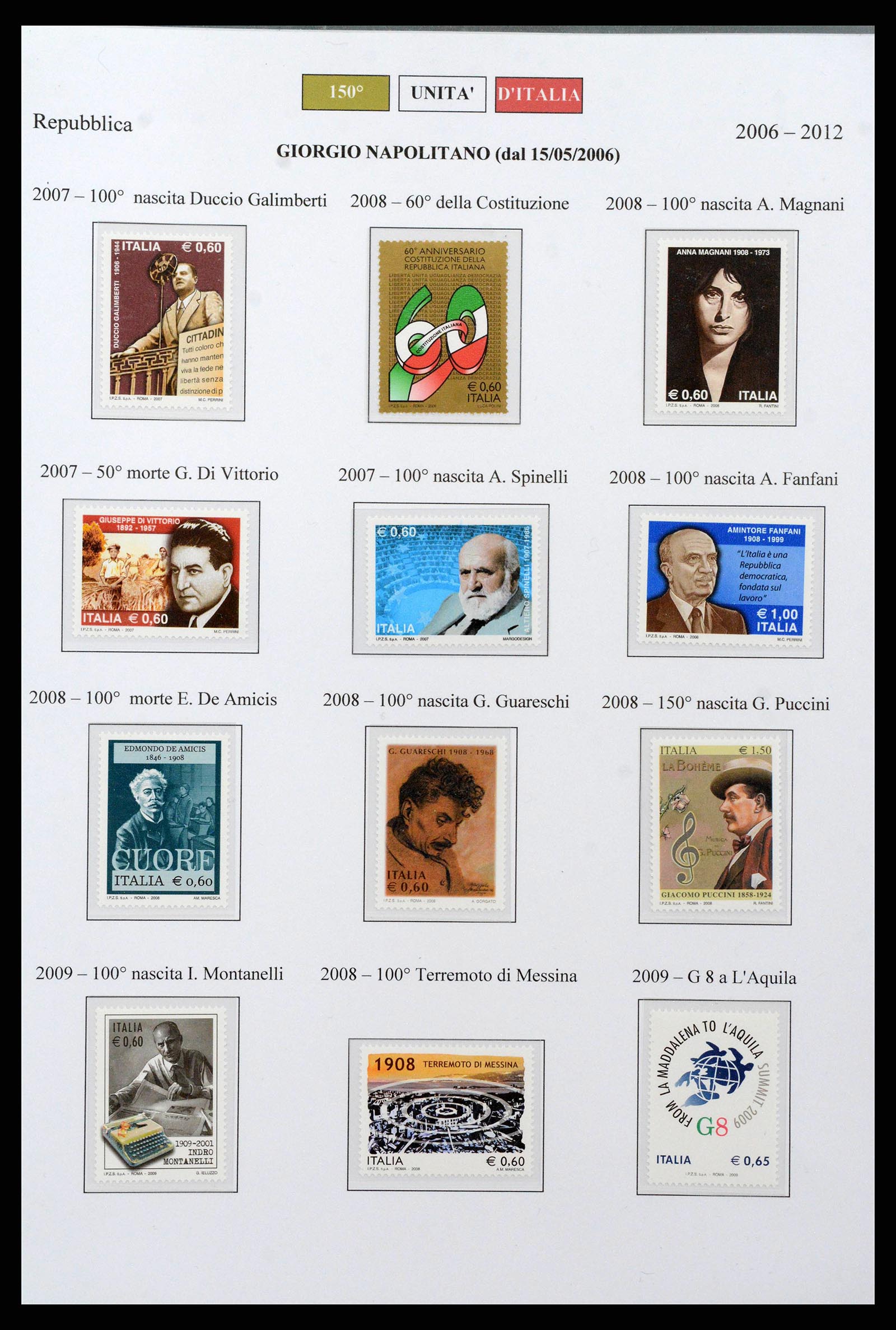 38967 0057 - Postzegelverzameling 38967 Italië/gebieden/koloniën 1861-2011.