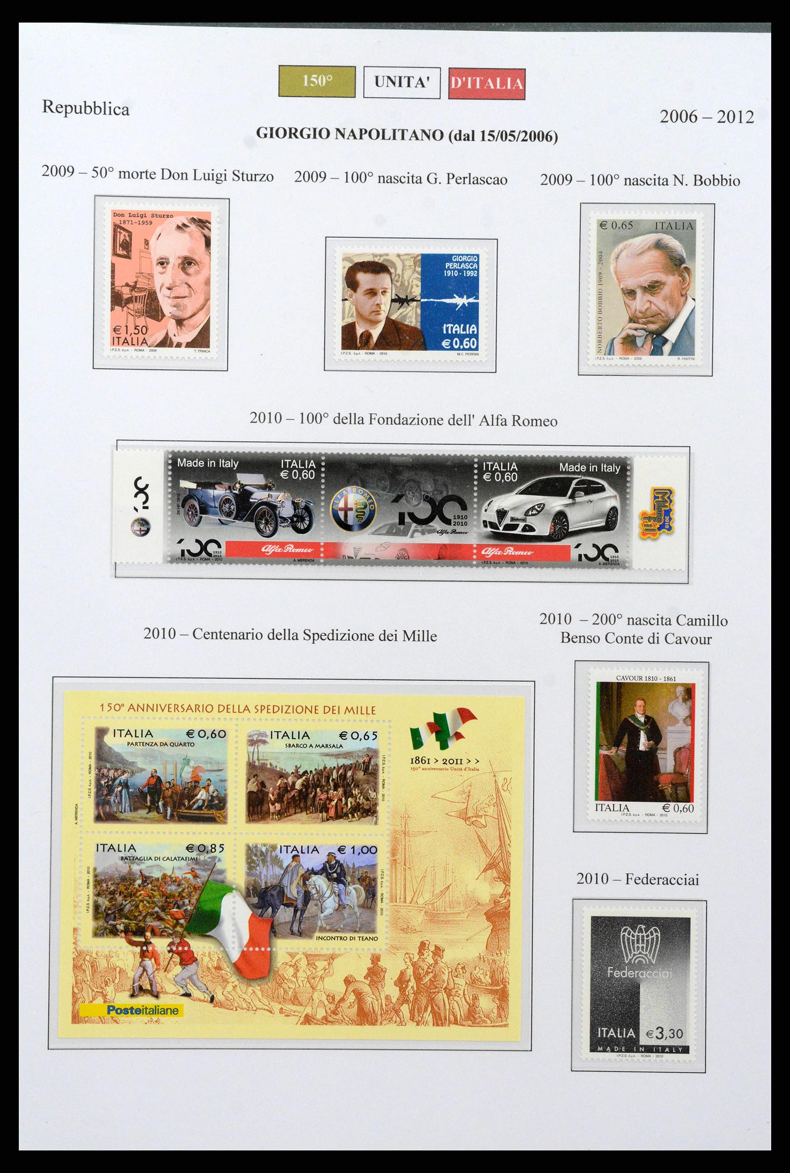38967 0058 - Postzegelverzameling 38967 Italië/gebieden/koloniën 1861-2011.