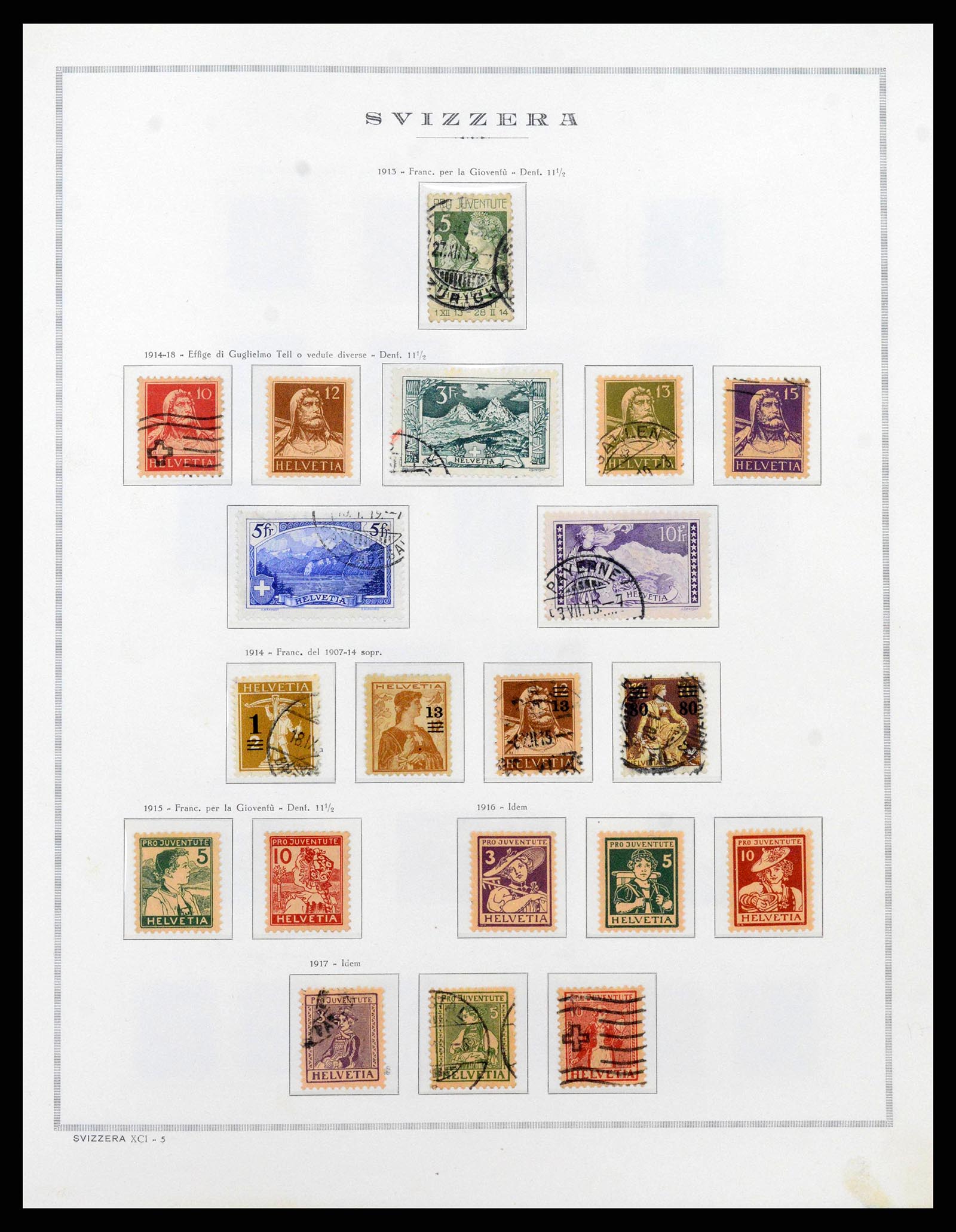 38968 0007 - Stamp collection 38968 Switzerland 1852-2020.