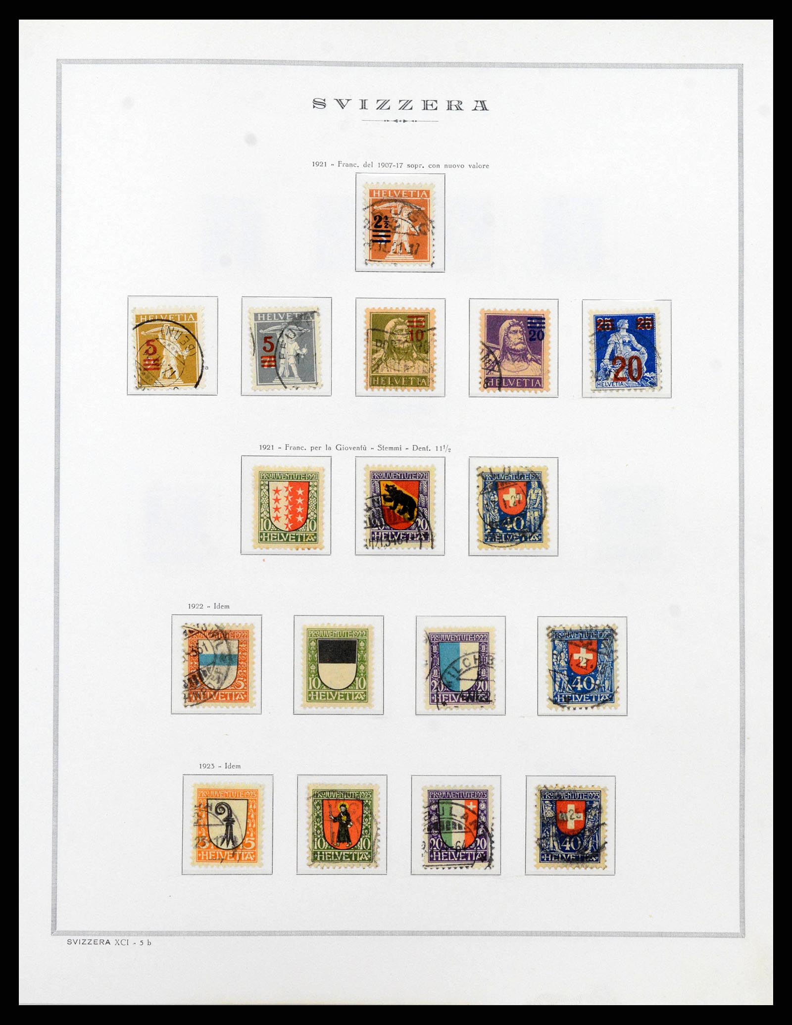 38968 0009 - Stamp collection 38968 Switzerland 1852-2020.
