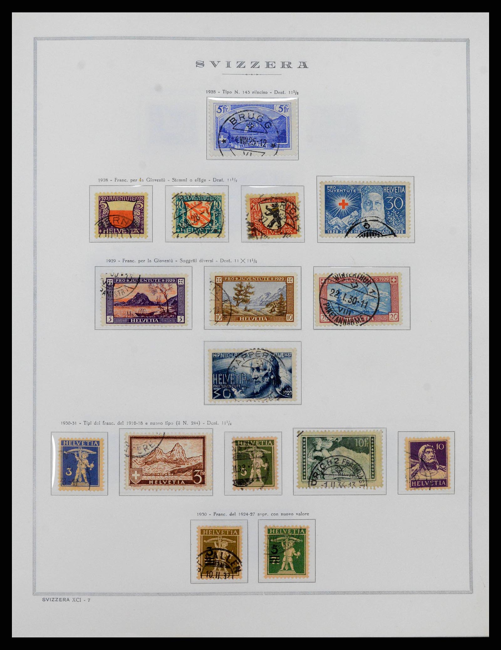 38968 0012 - Stamp collection 38968 Switzerland 1852-2020.