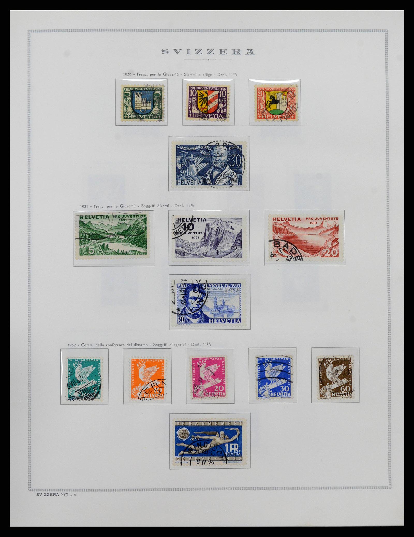 38968 0013 - Stamp collection 38968 Switzerland 1852-2020.