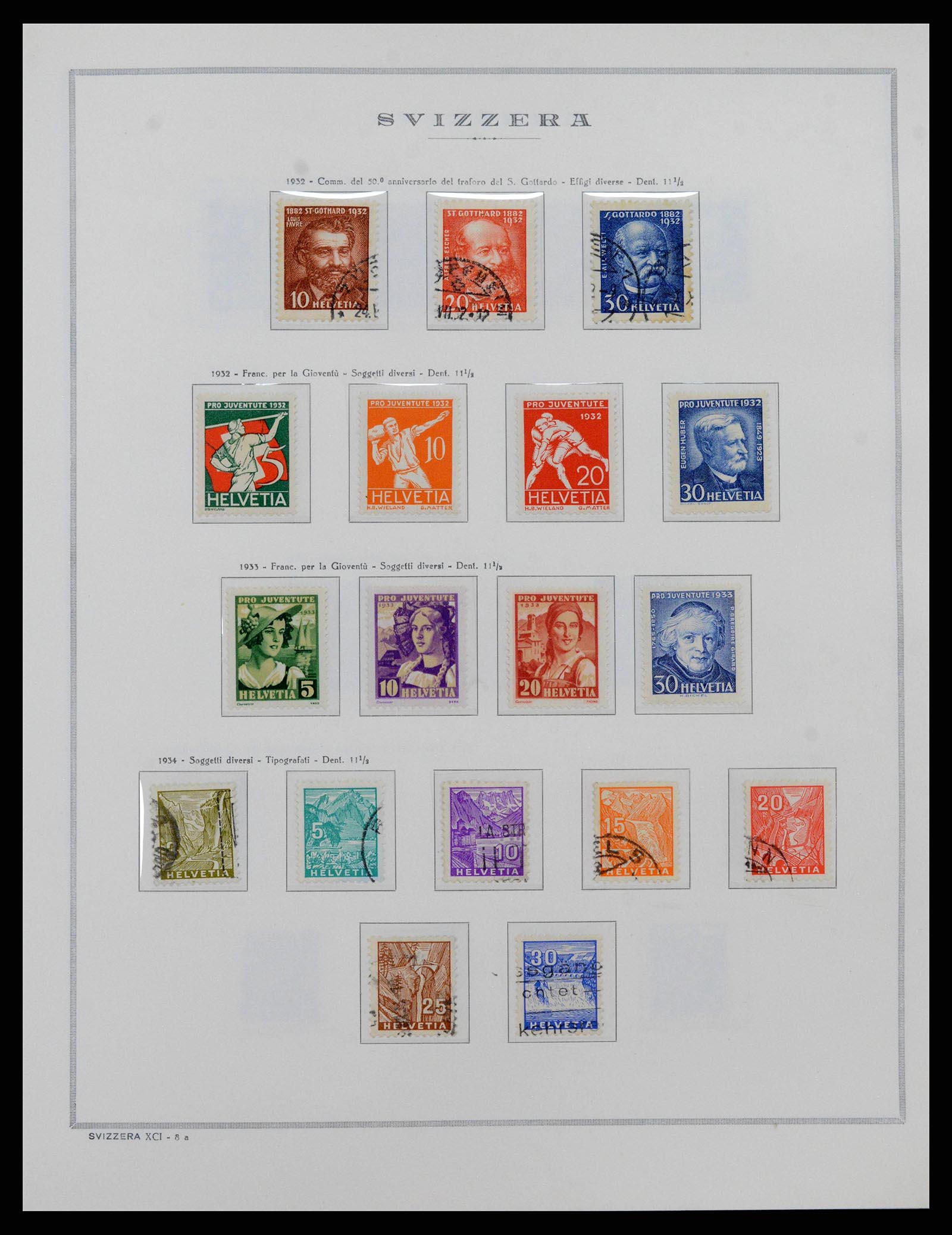 38968 0014 - Stamp collection 38968 Switzerland 1852-2020.