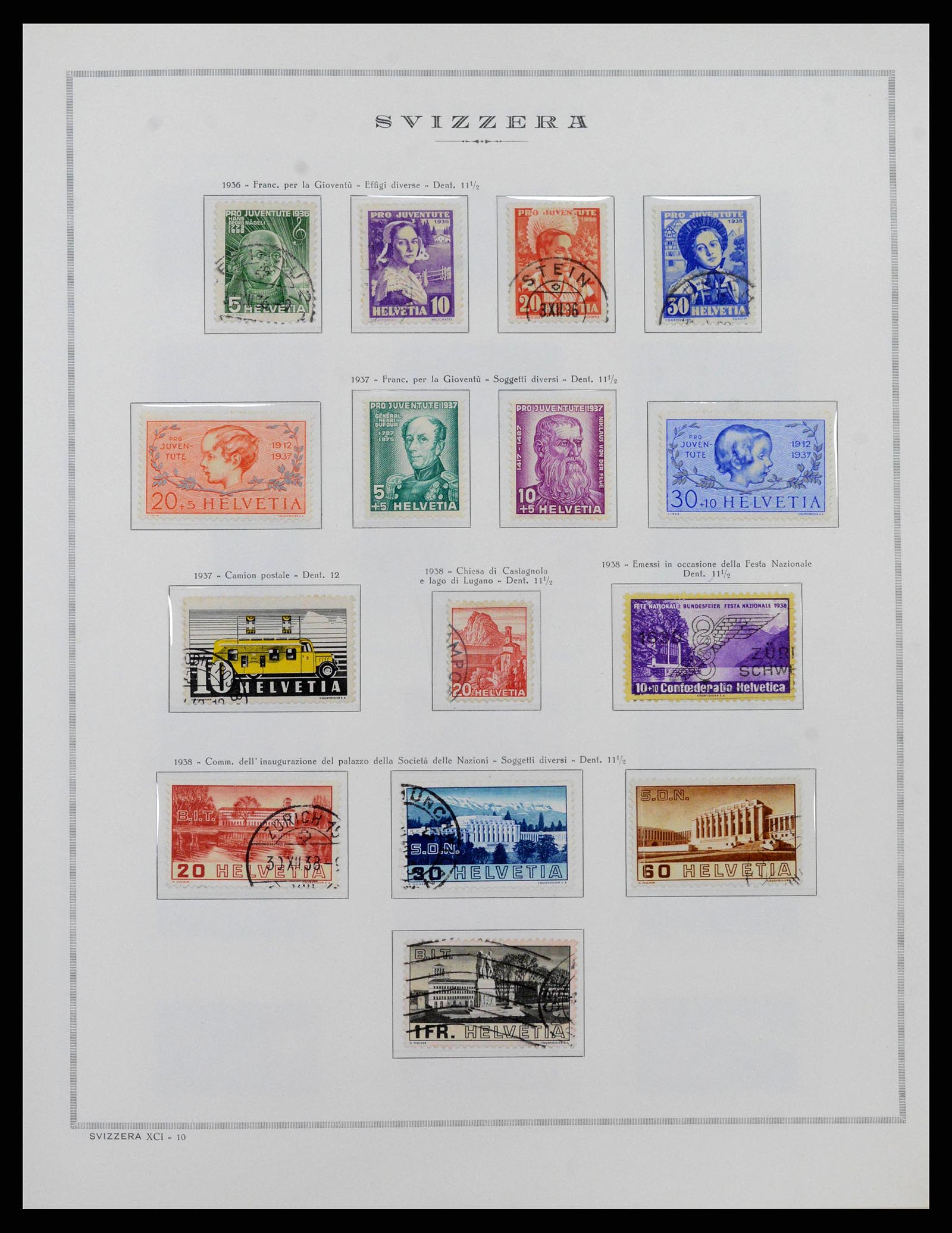 38968 0016 - Stamp collection 38968 Switzerland 1852-2020.
