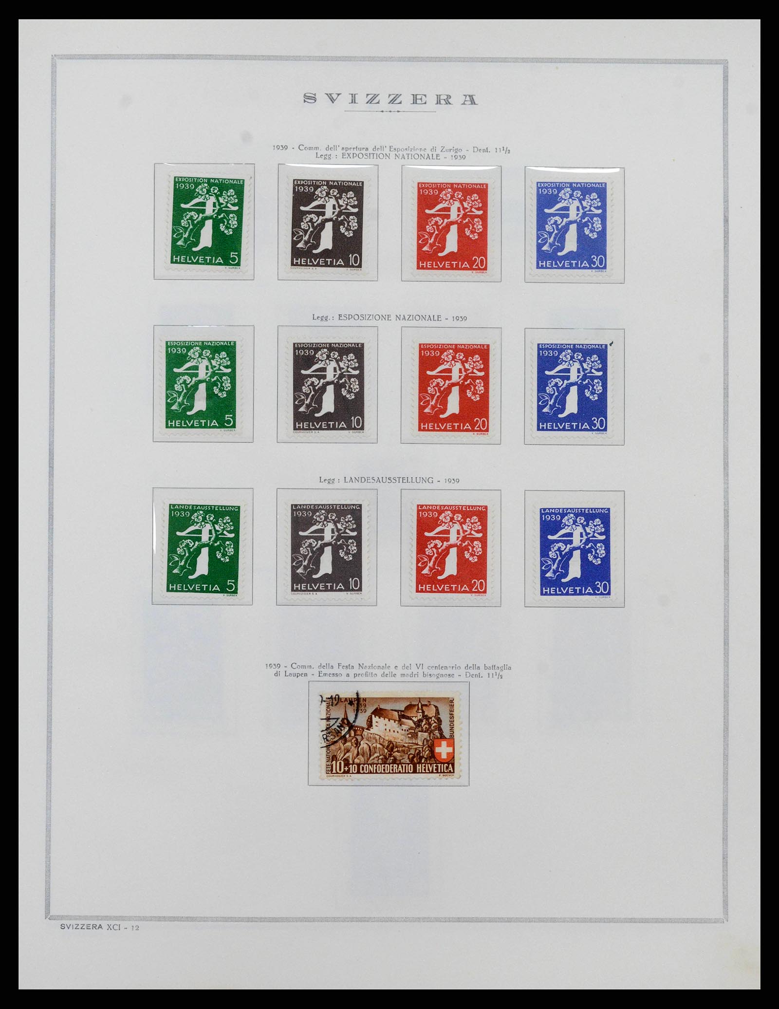 38968 0018 - Stamp collection 38968 Switzerland 1852-2020.