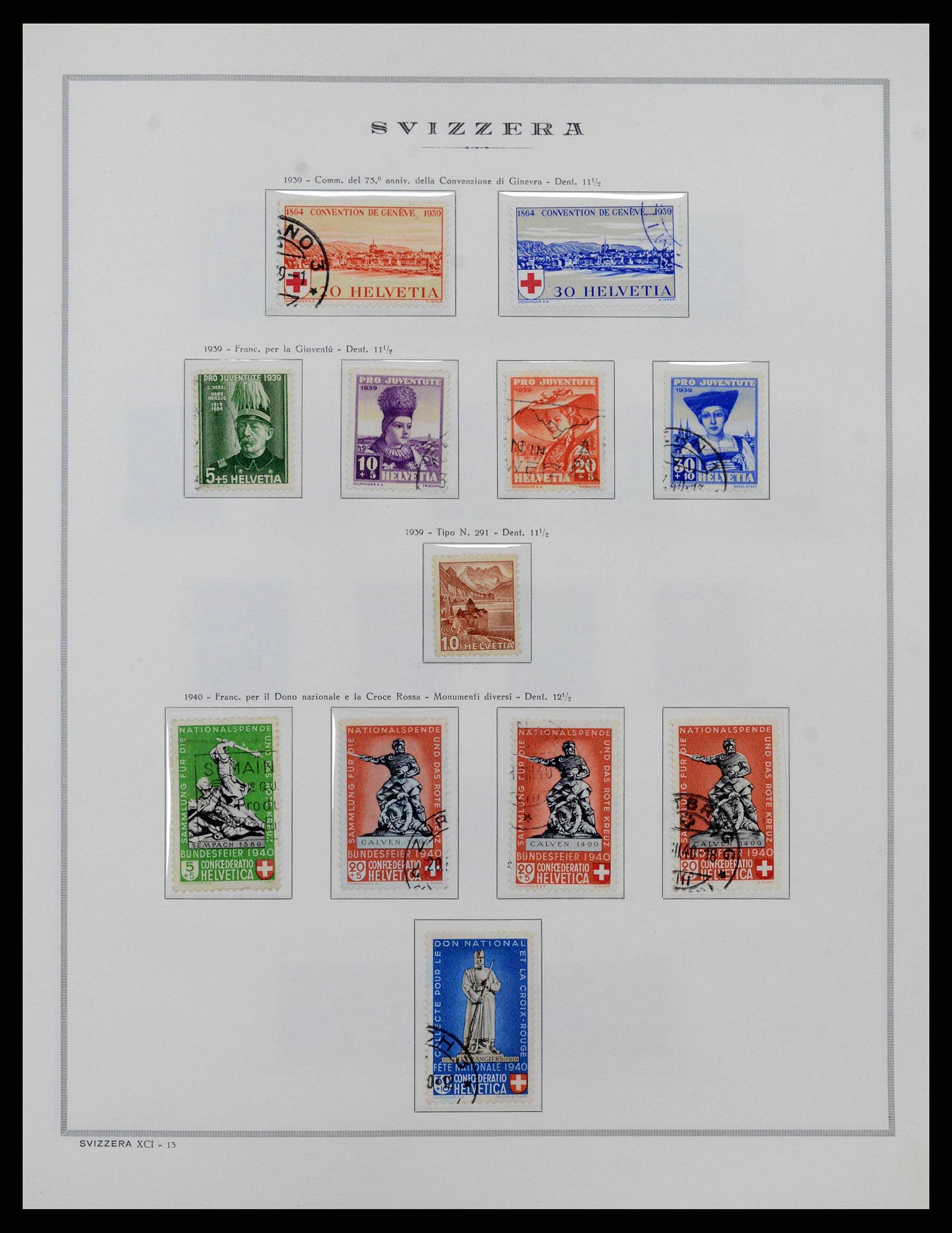38968 0019 - Stamp collection 38968 Switzerland 1852-2020.