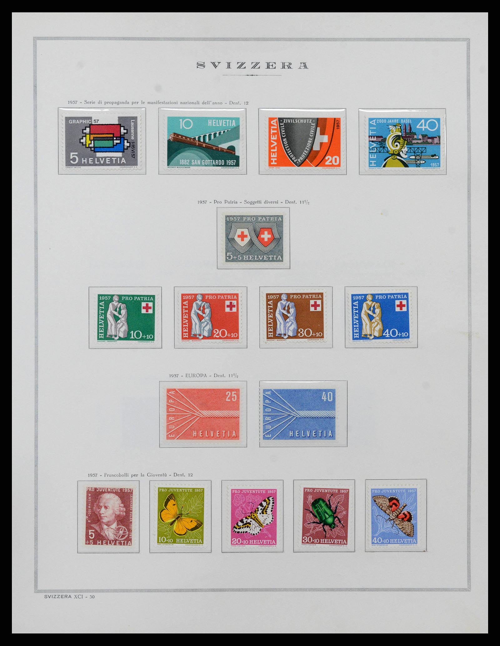 38968 0038 - Stamp collection 38968 Switzerland 1852-2020.