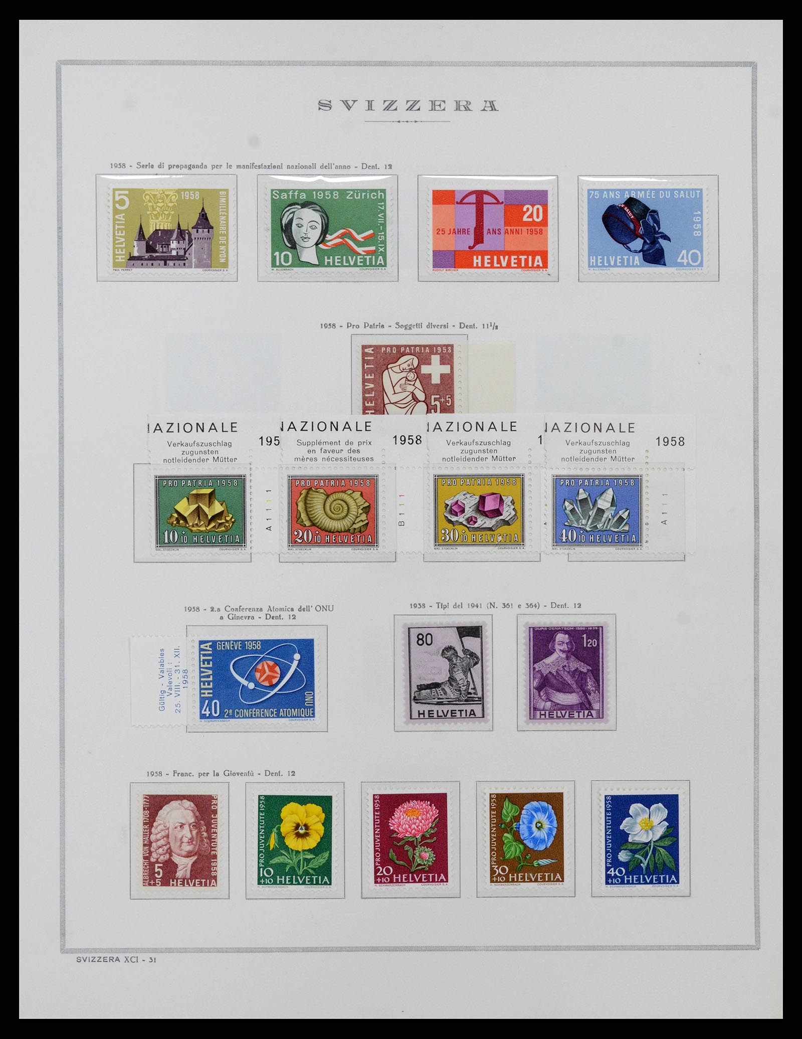 38968 0039 - Stamp collection 38968 Switzerland 1852-2020.