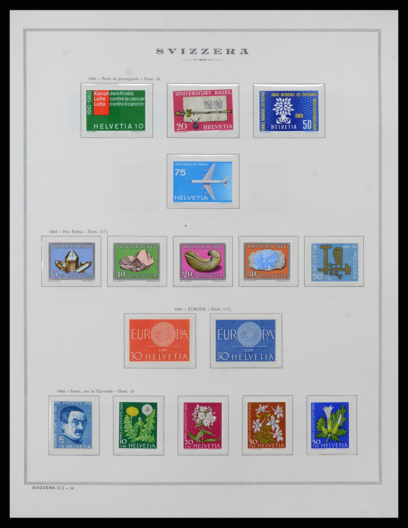38968 0042 - Stamp collection 38968 Switzerland 1852-2020.