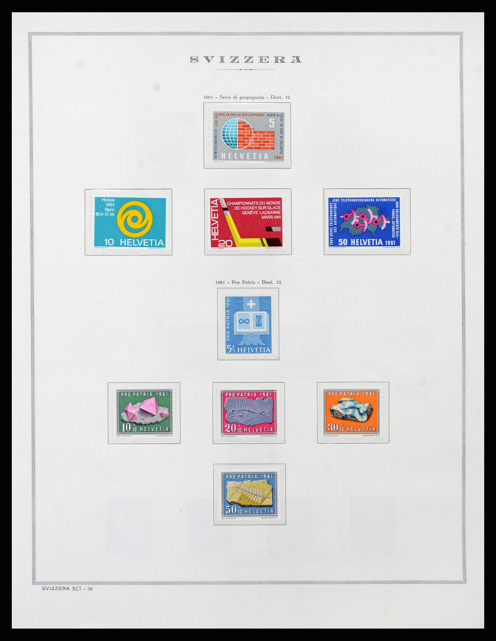 38968 0044 - Stamp collection 38968 Switzerland 1852-2020.