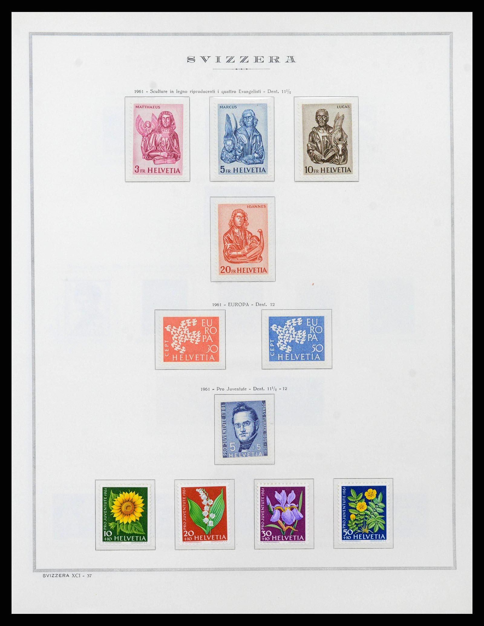 38968 0045 - Stamp collection 38968 Switzerland 1852-2020.