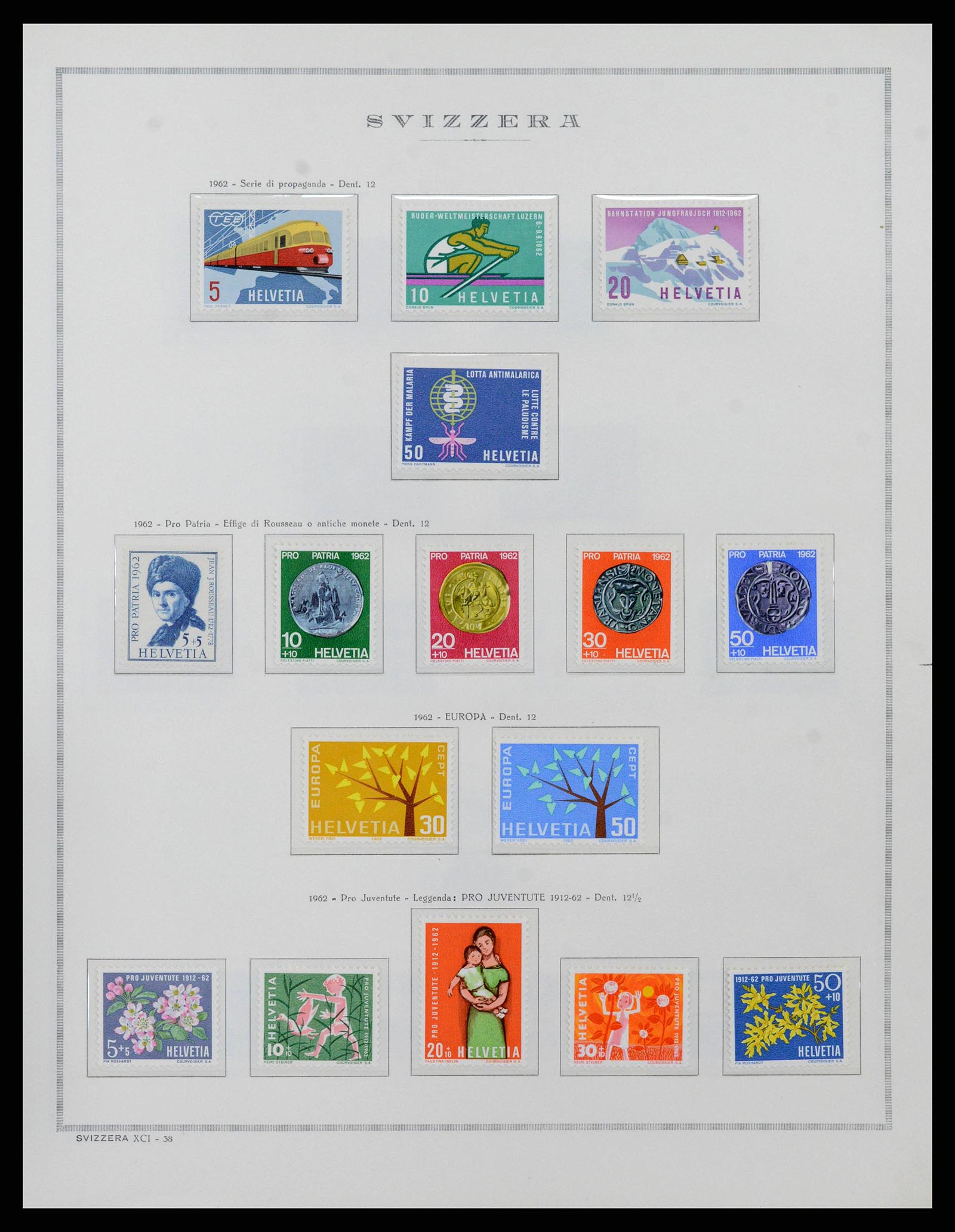 38968 0046 - Stamp collection 38968 Switzerland 1852-2020.
