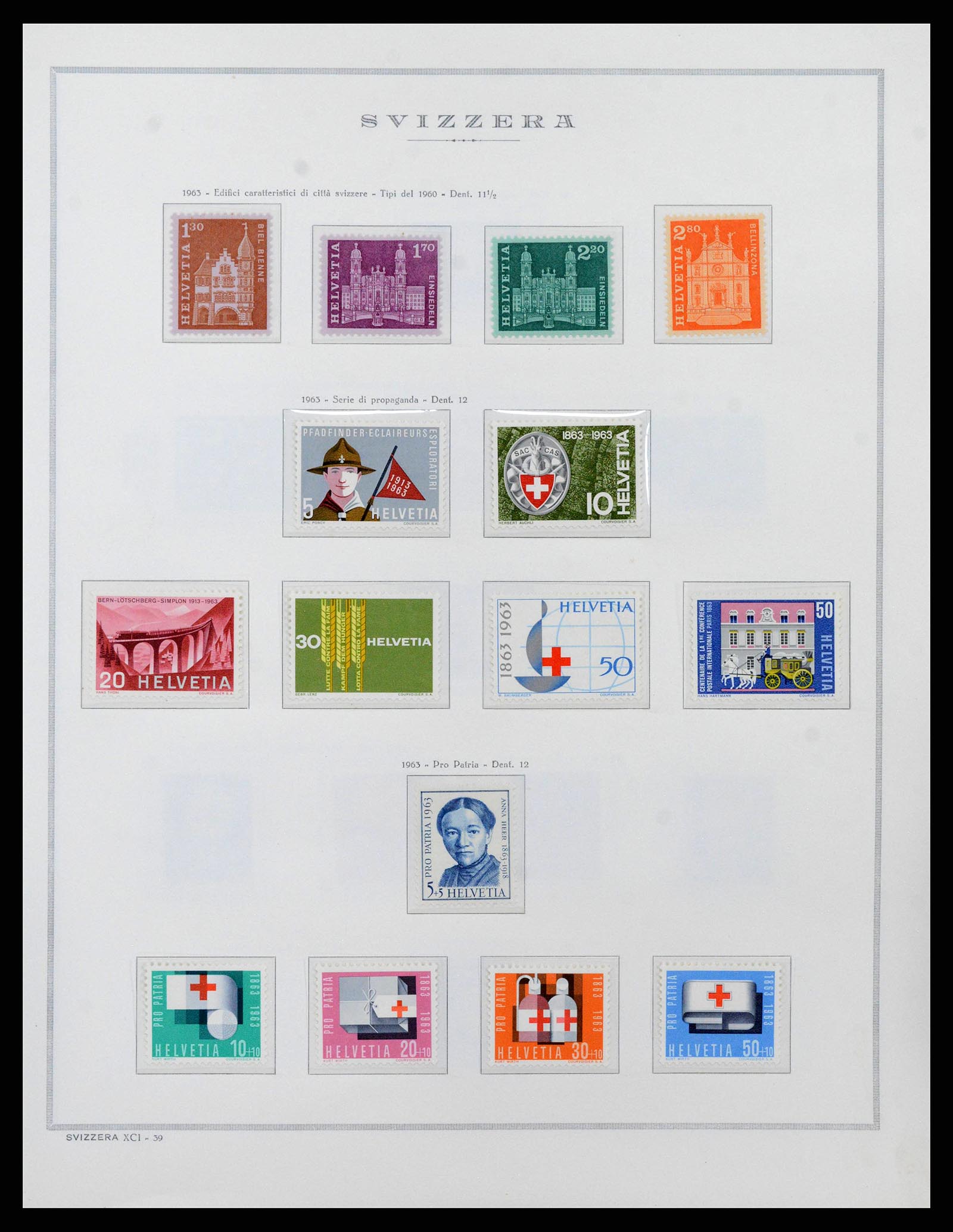 38968 0047 - Stamp collection 38968 Switzerland 1852-2020.