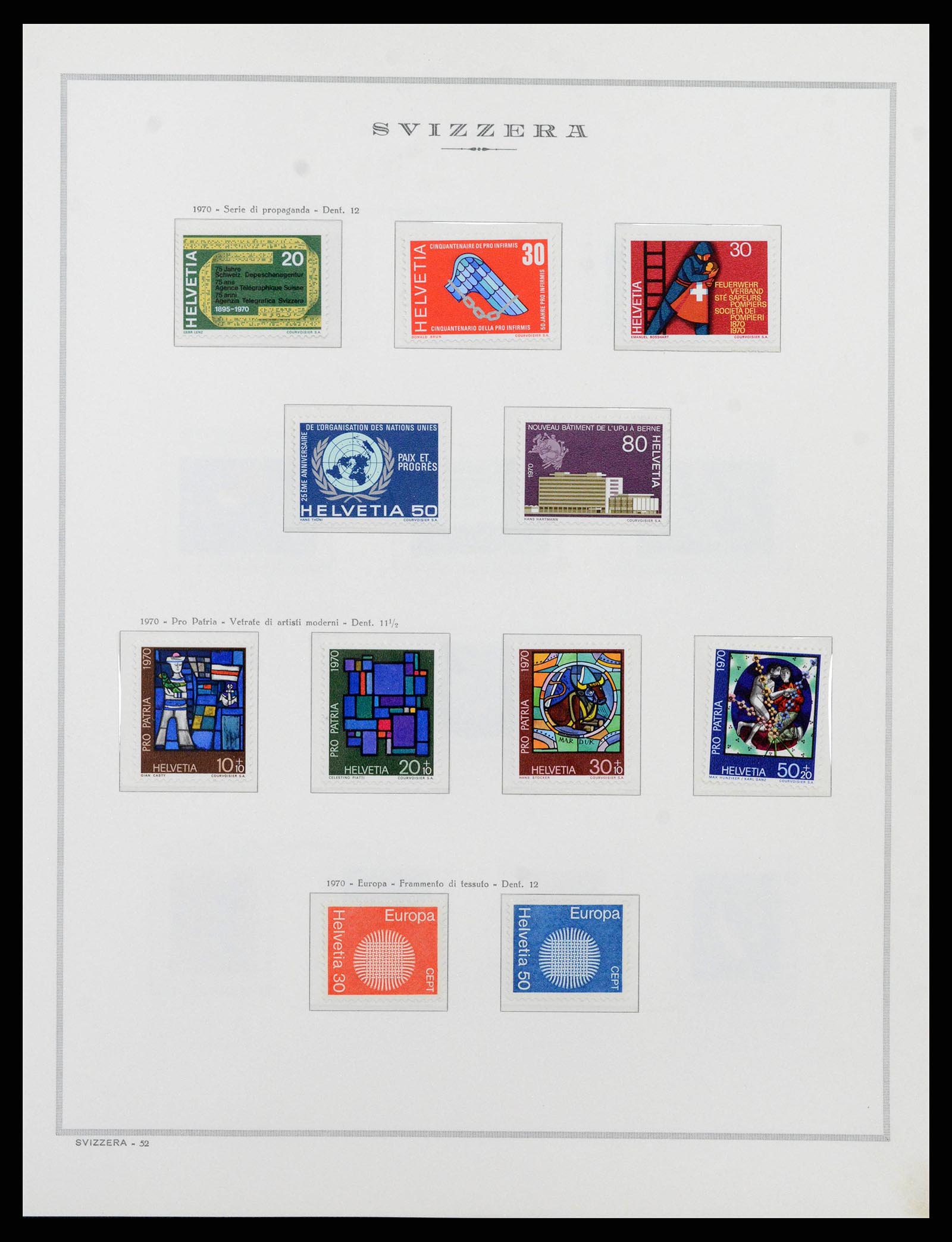 38968 0060 - Stamp collection 38968 Switzerland 1852-2020.