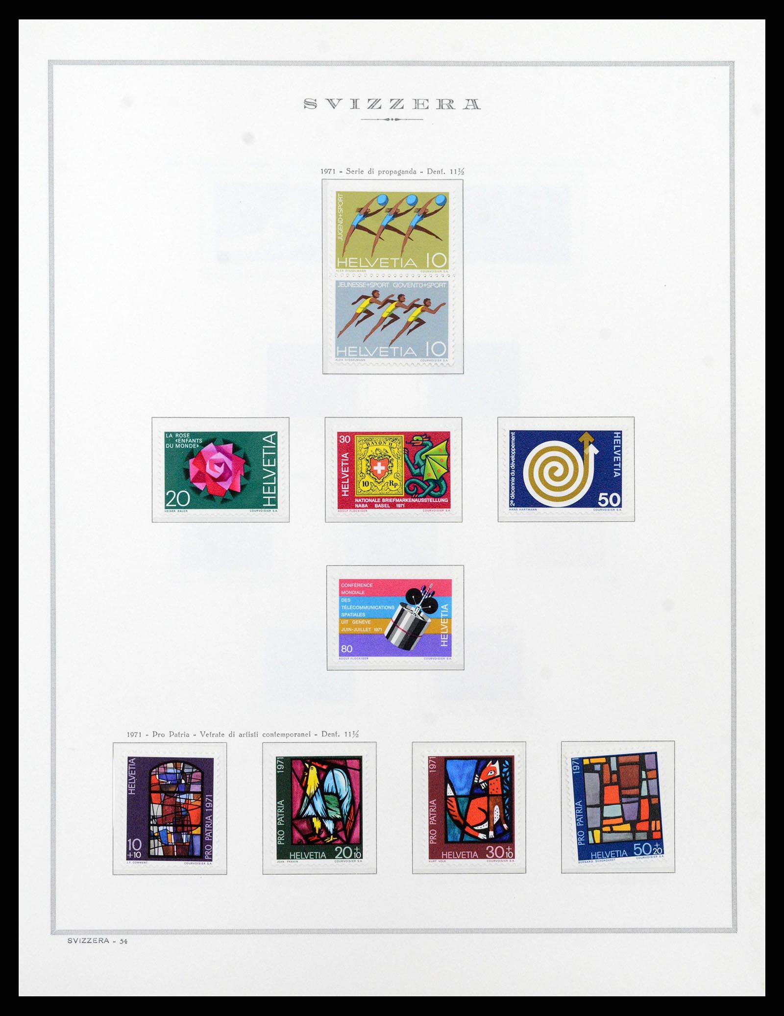 38968 0062 - Stamp collection 38968 Switzerland 1852-2020.