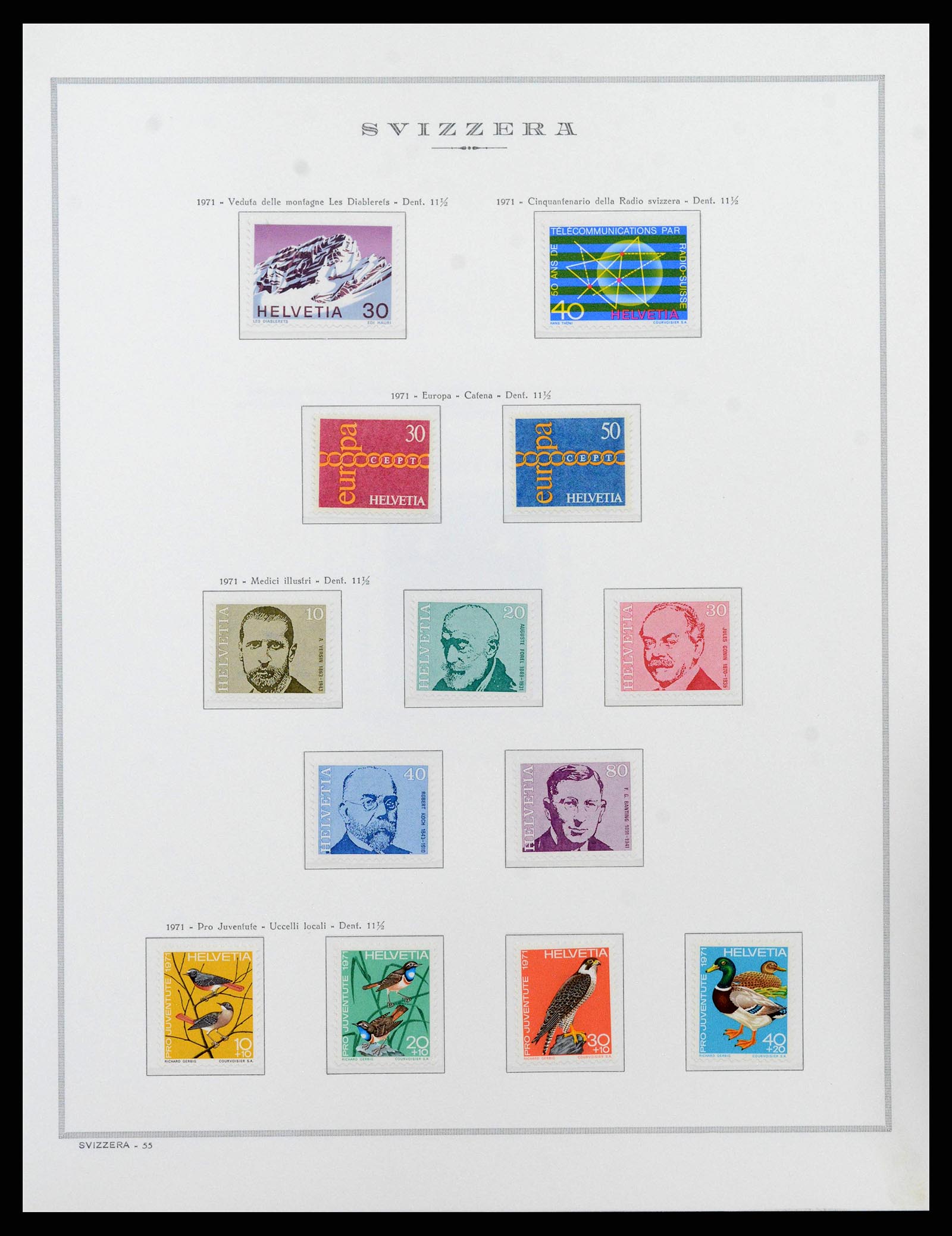 38968 0063 - Stamp collection 38968 Switzerland 1852-2020.