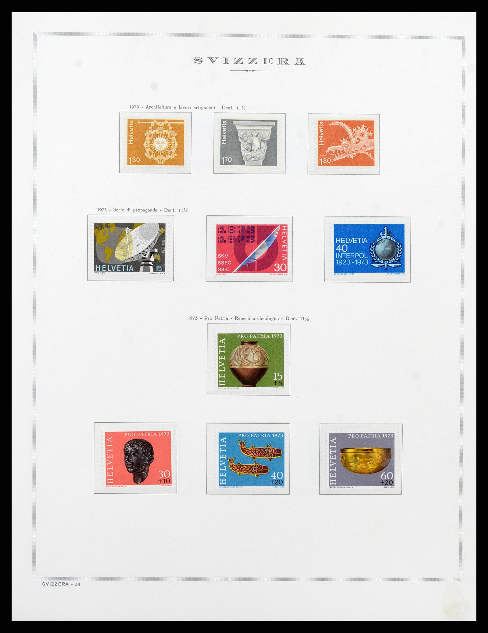 38968 0067 - Stamp collection 38968 Switzerland 1852-2020.