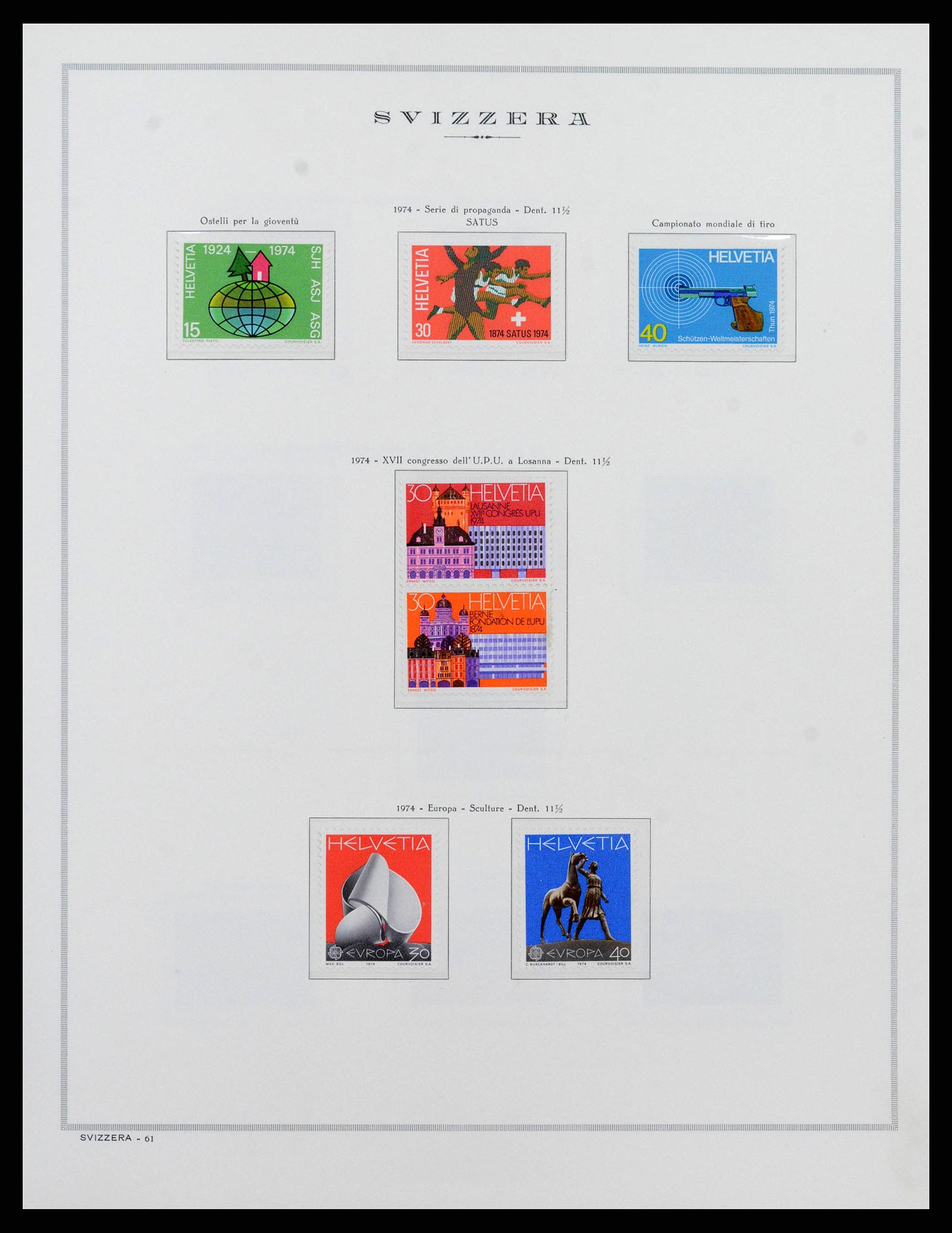 38968 0070 - Stamp collection 38968 Switzerland 1852-2020.